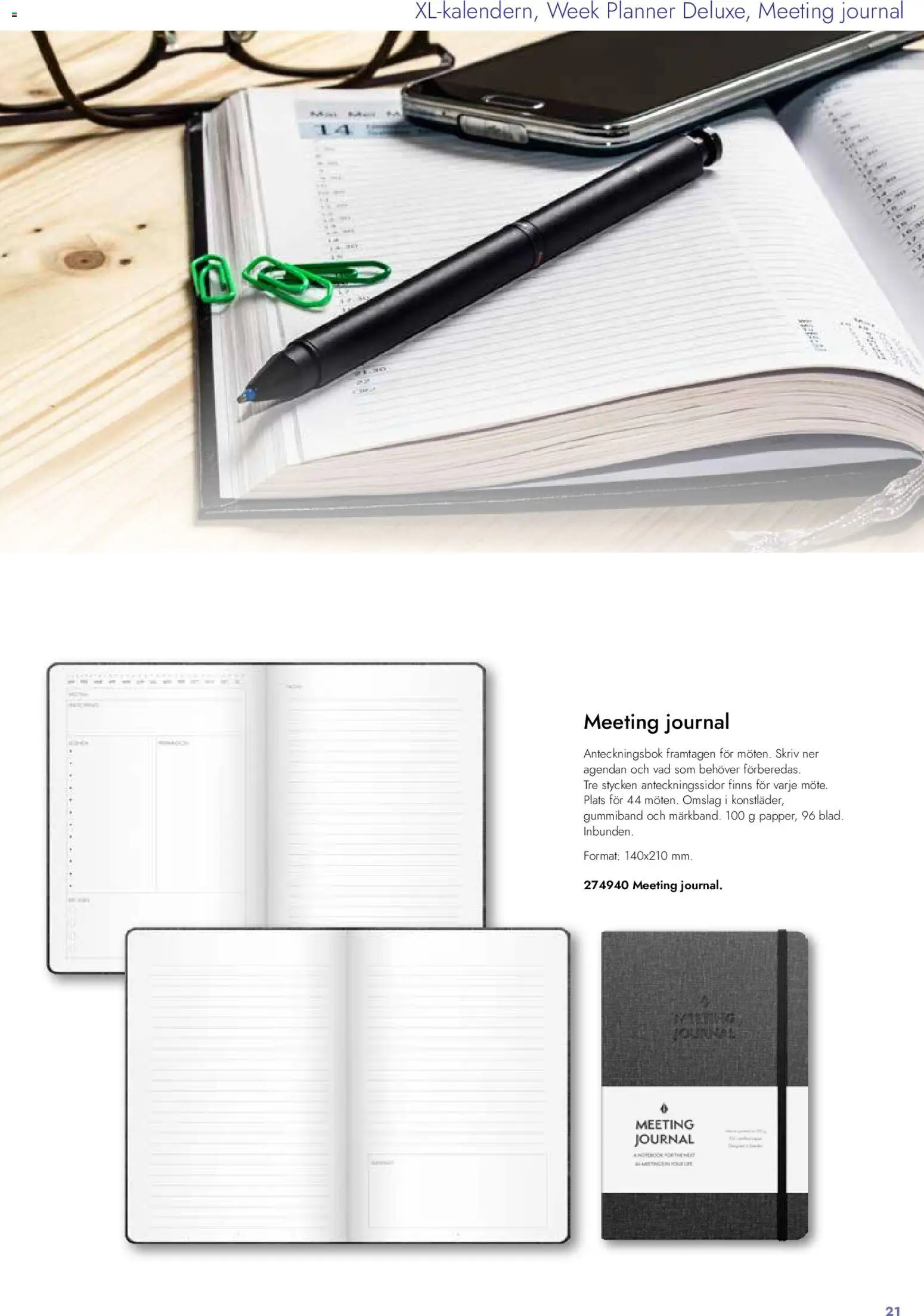 Lyreco reklamblad aktuell från 26.01.2026 | Sida: 21 | Produkter: Anteckningsbok