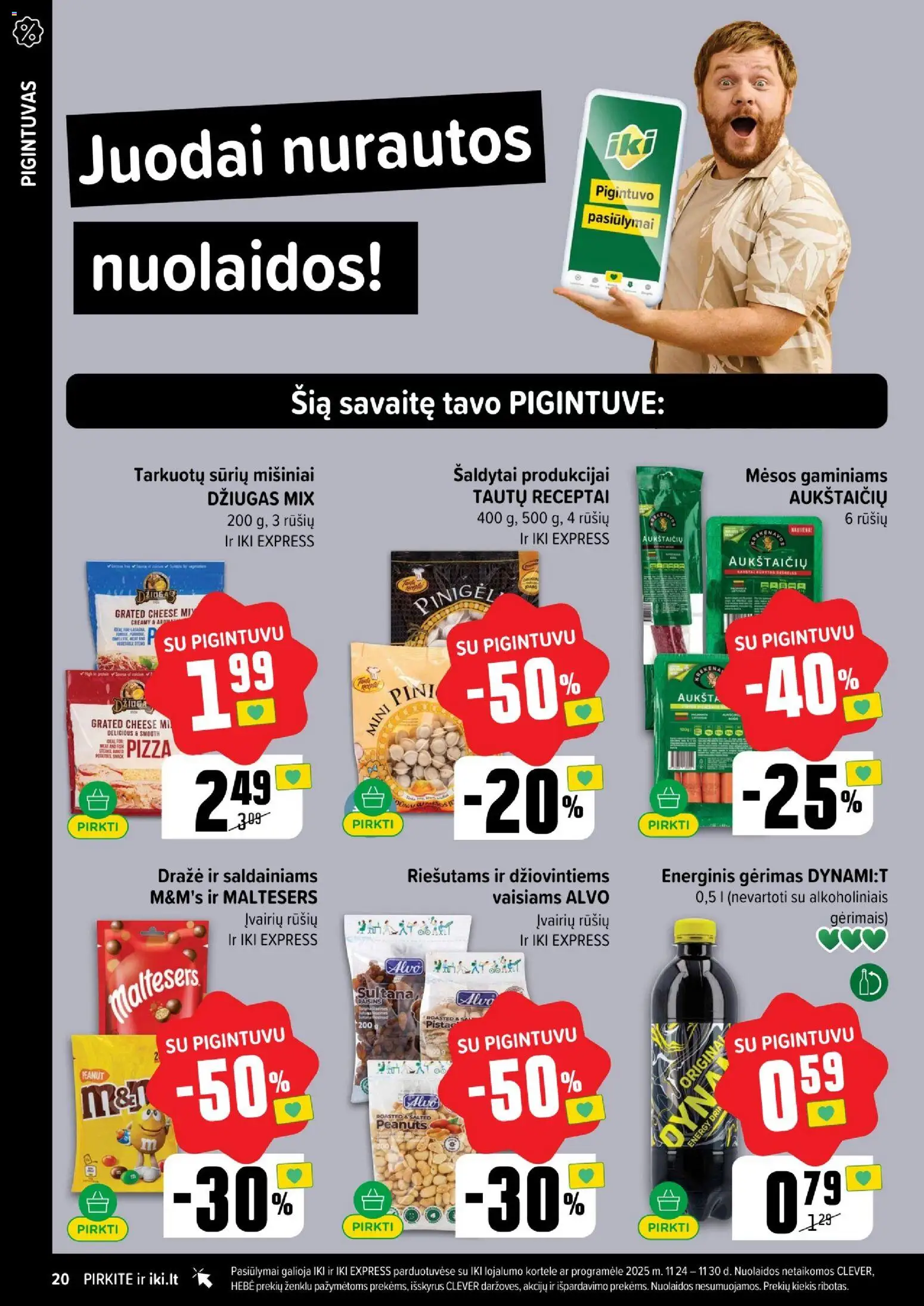 IKI akcijos nuo 24.11.2025 | Puslapis: 20 | Prekių: Energinis gėrimas