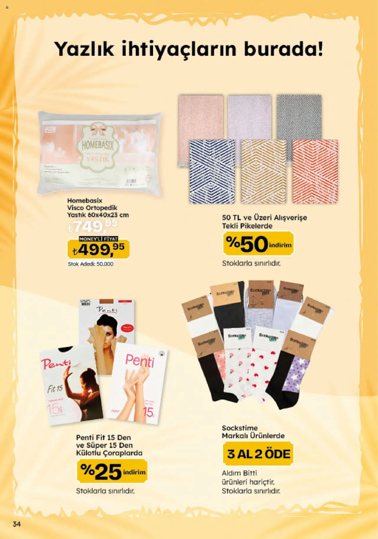 Migros Katalog - 5M Migroskop Dijital - 21.08.2025 tarihinden itibaren geçerlidir | Sayfa: 34 | Ürünler: Yastık