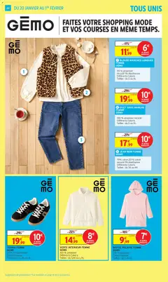 Intermarché - Prévisualisation de VESTE INTERIEUR FEMME, 100% polyester Différents Coloris Tailles: du S/M au L/XL valide à partir de 20.01.2026 | Page: 44