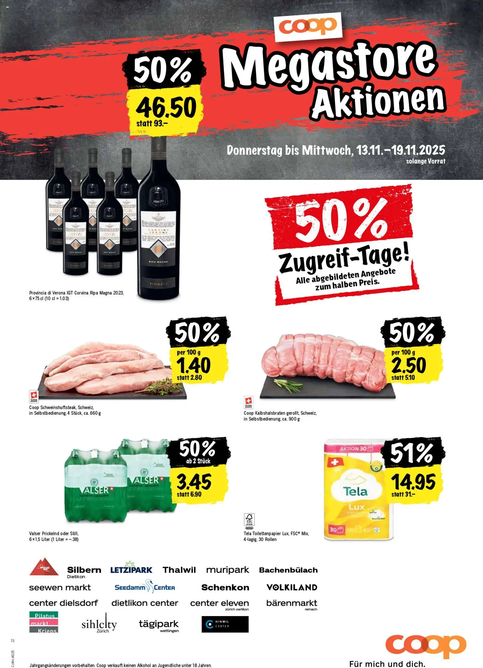 Coop Aktionen – gültig ab 13.11.2025 | Seite: 21 | Produkte: Toilettenpapier