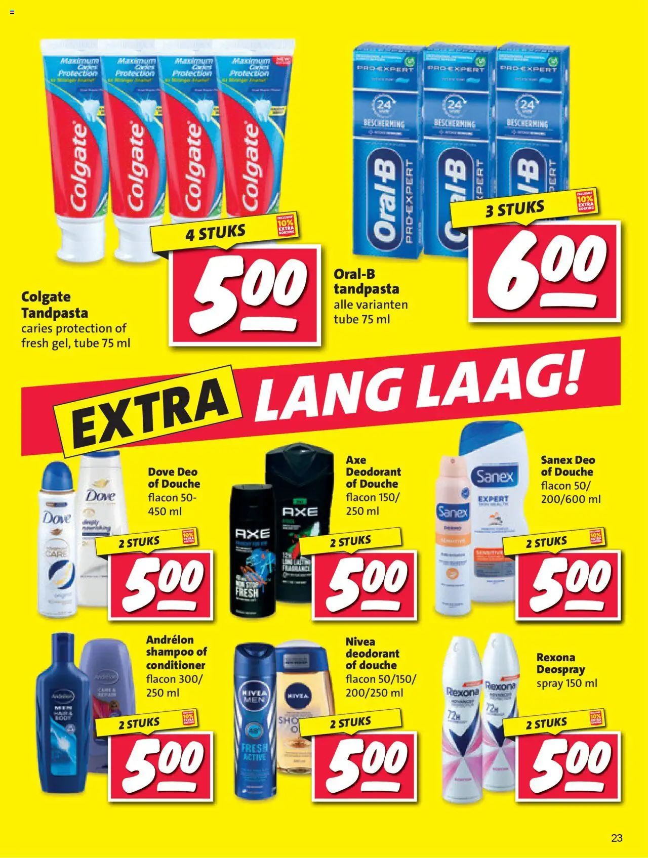  | Pagina: 23 | Producten: Deodorant, Tandpasta, Douche, Shampoo