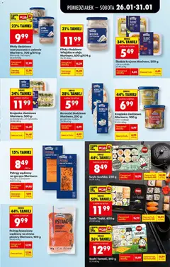 Pogląd oferty "Sushi Sushiko, 230 g, Sushi, 230 g" - ważna od 26.01.2026 | Strona: 31 | Produkty: Karta, Śledź, Pstrąg łososiowy, Sushi