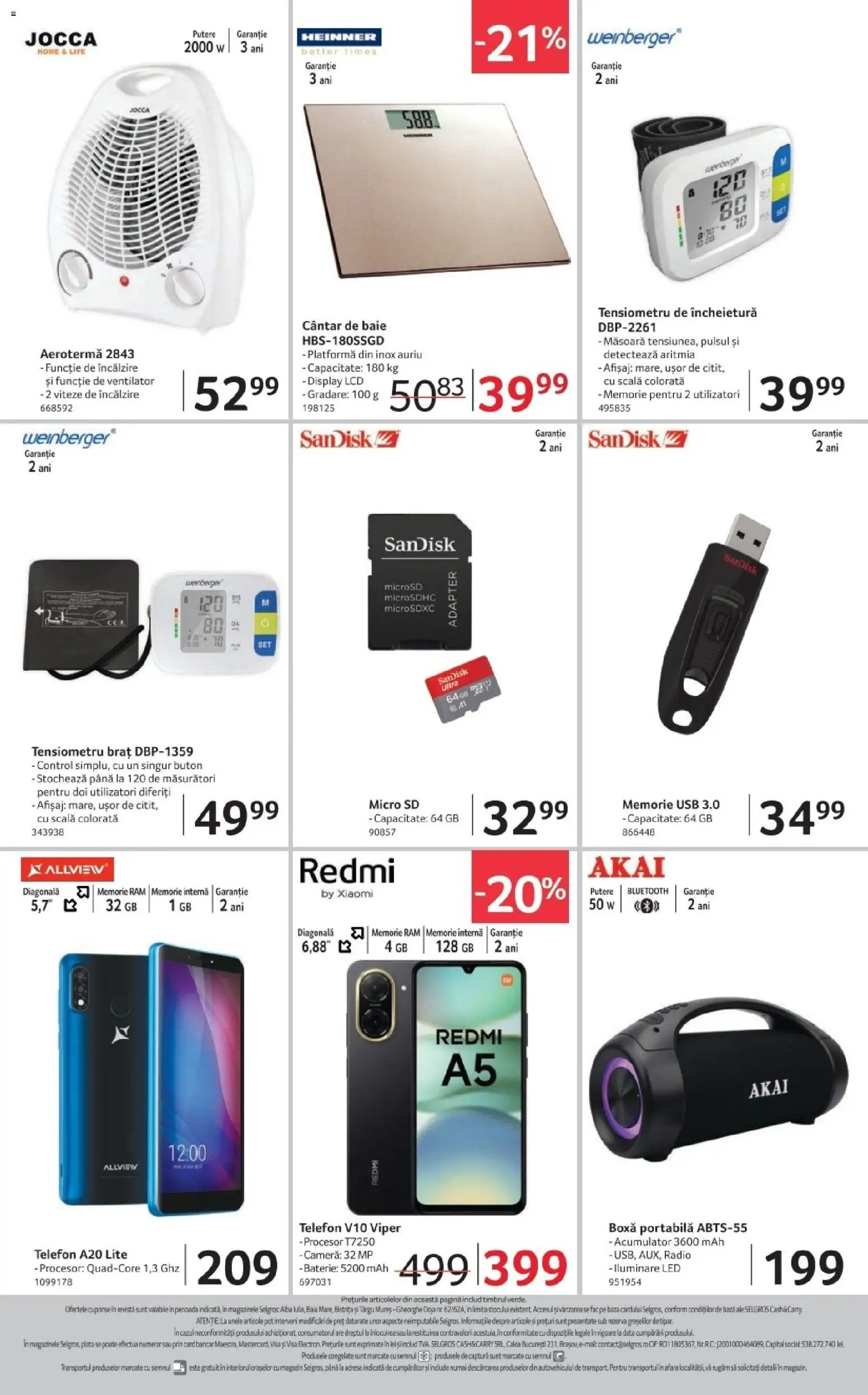 Noul catalog Selgros – valabil de la 02.01.2026 | Pagină: 23 | Produse: Memorie, Cântar, Baterie, Boxă portabilă