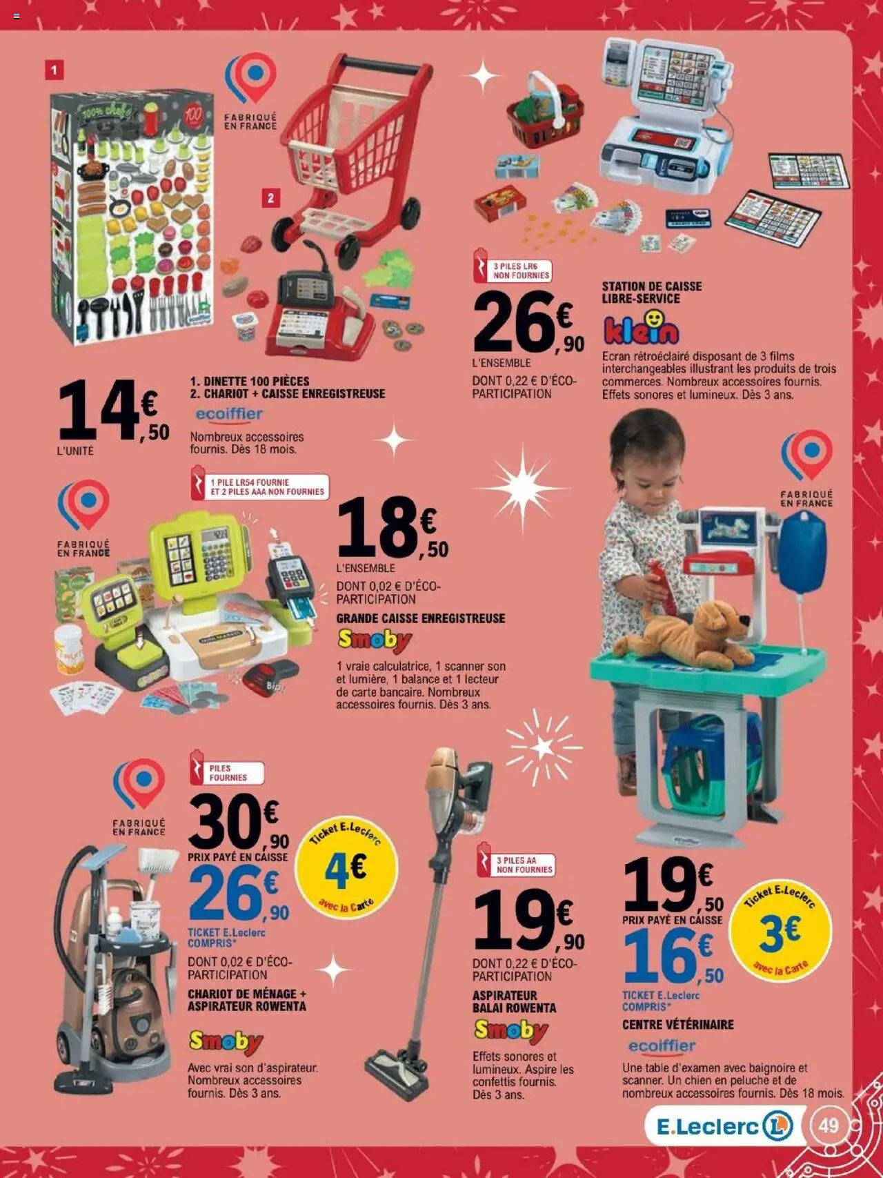 {H1} | Page: 49 | Produits: Peluche, Balai, Scanner, Piles