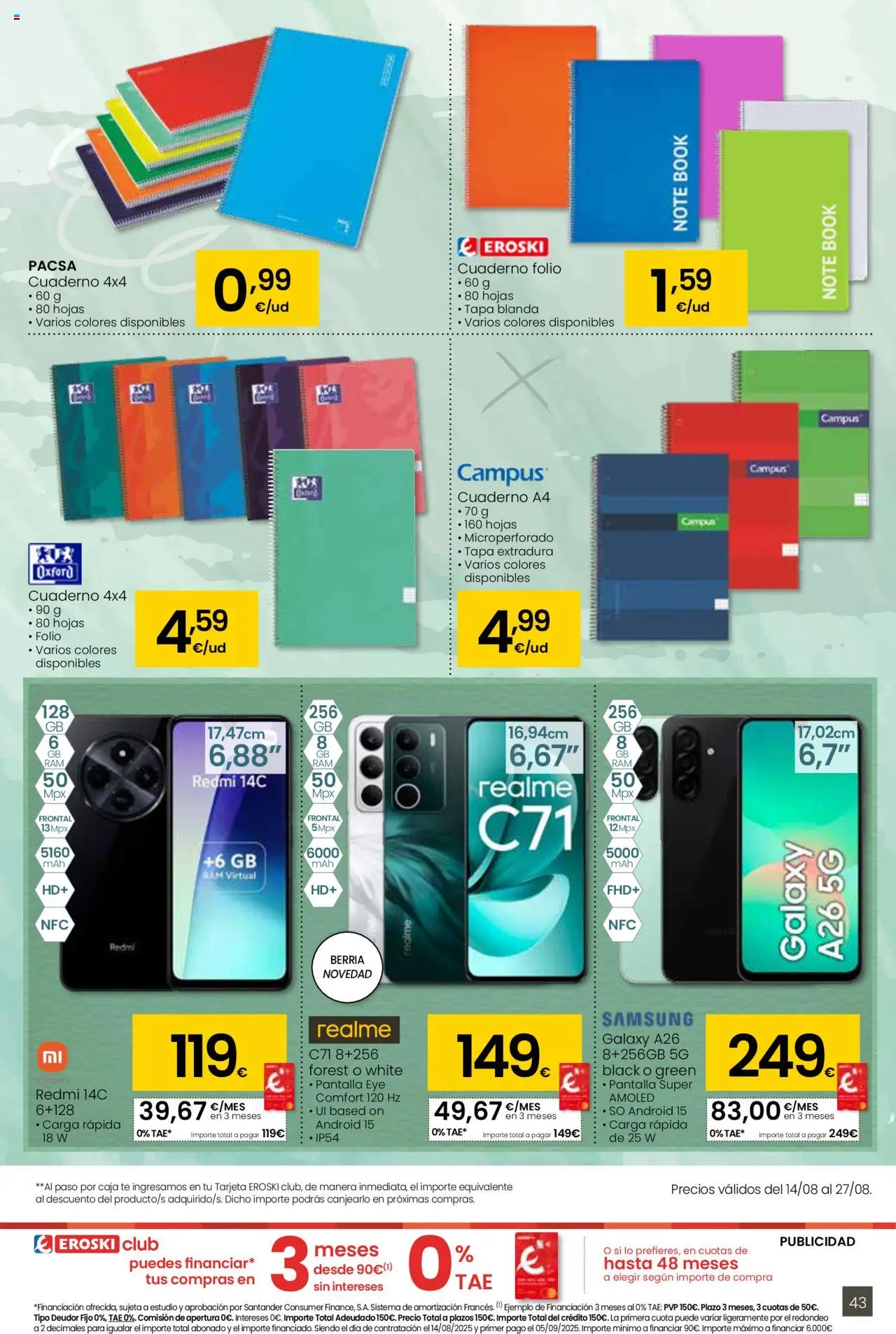 Eroski - Para conquistarte │ válido desde el 14.08.2025 | Página: 43 | Productos: Té, Caja
