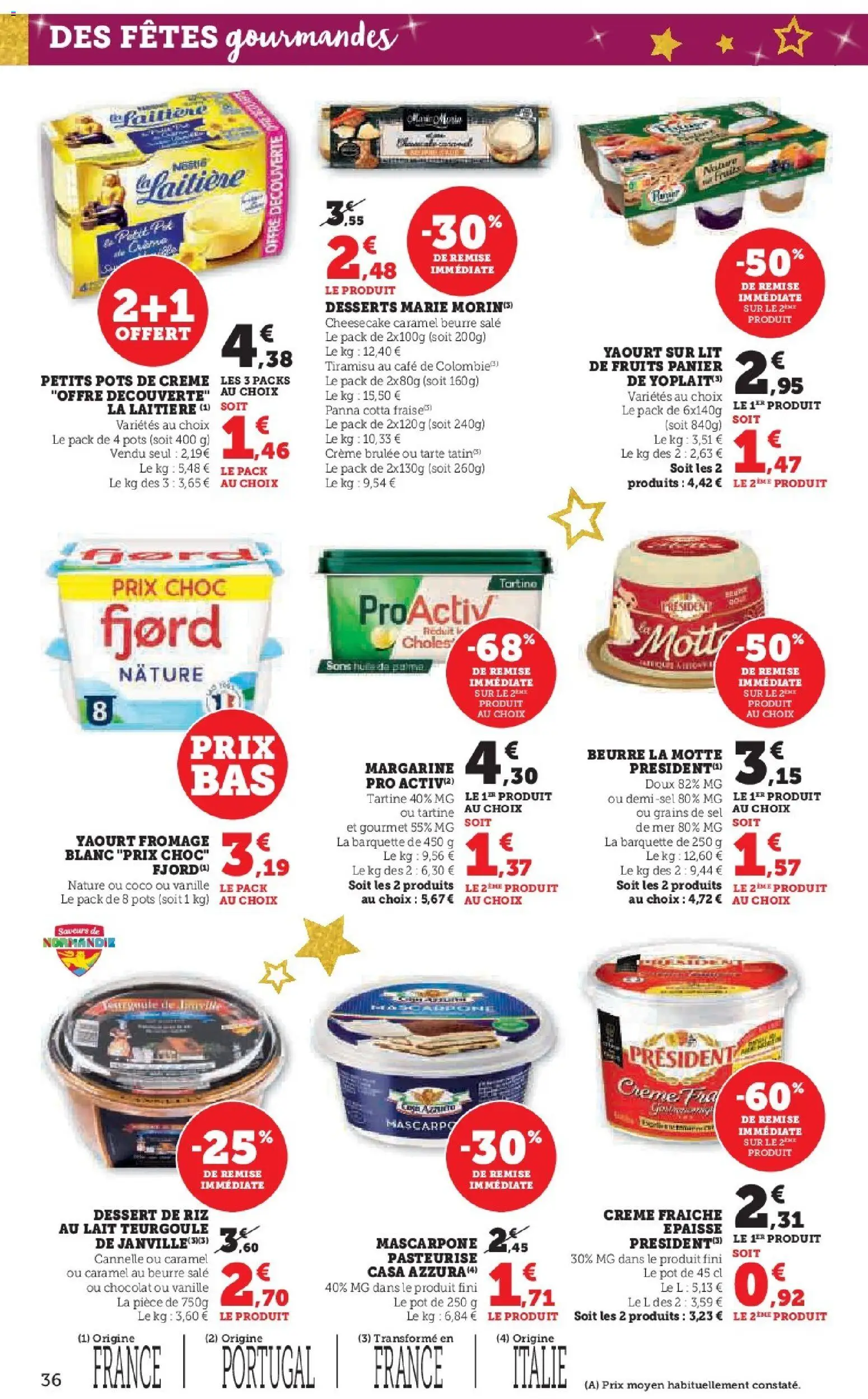 {H1} | Page: 36 | Produits: Sel, Lait, Beurre, Fromage