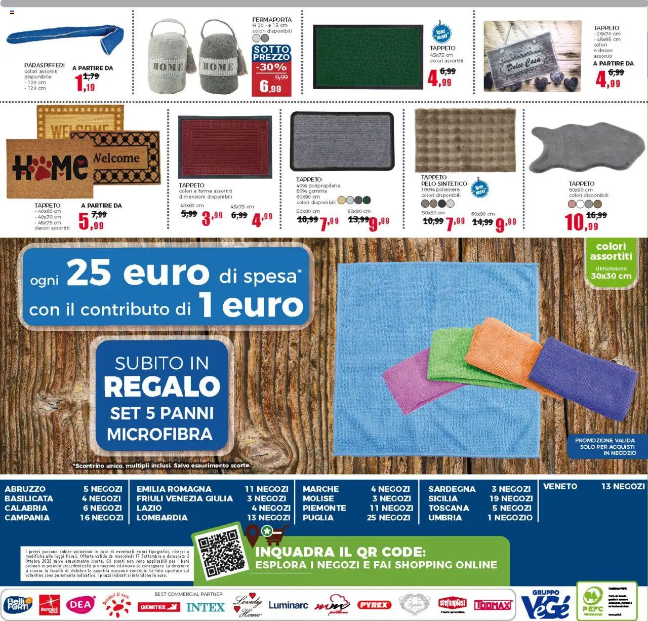 Volantino Happy Casa del 17.09.2025 | Pagina: 16 | Prodotti: Fermaporta, Tappeto