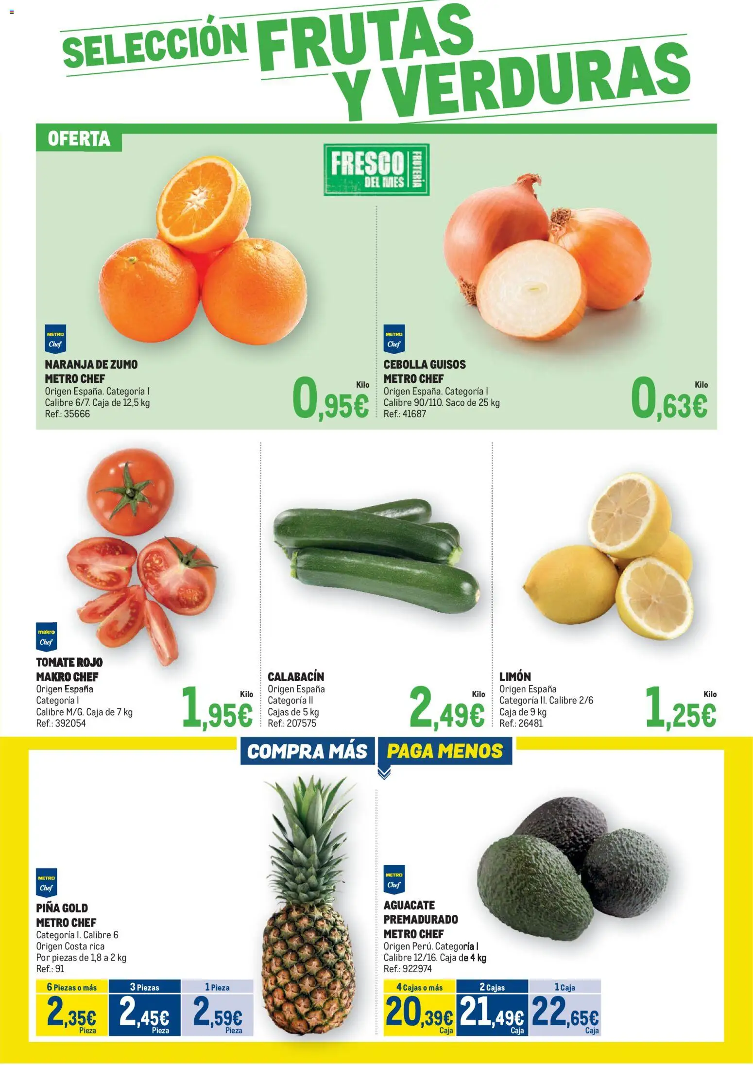 Makro - Fresco Cataluña │ válido desde el 03.02.2026 | Página: 3 | Productos: Calabacín, Piña, Ροζ πιπέρι, Caja
