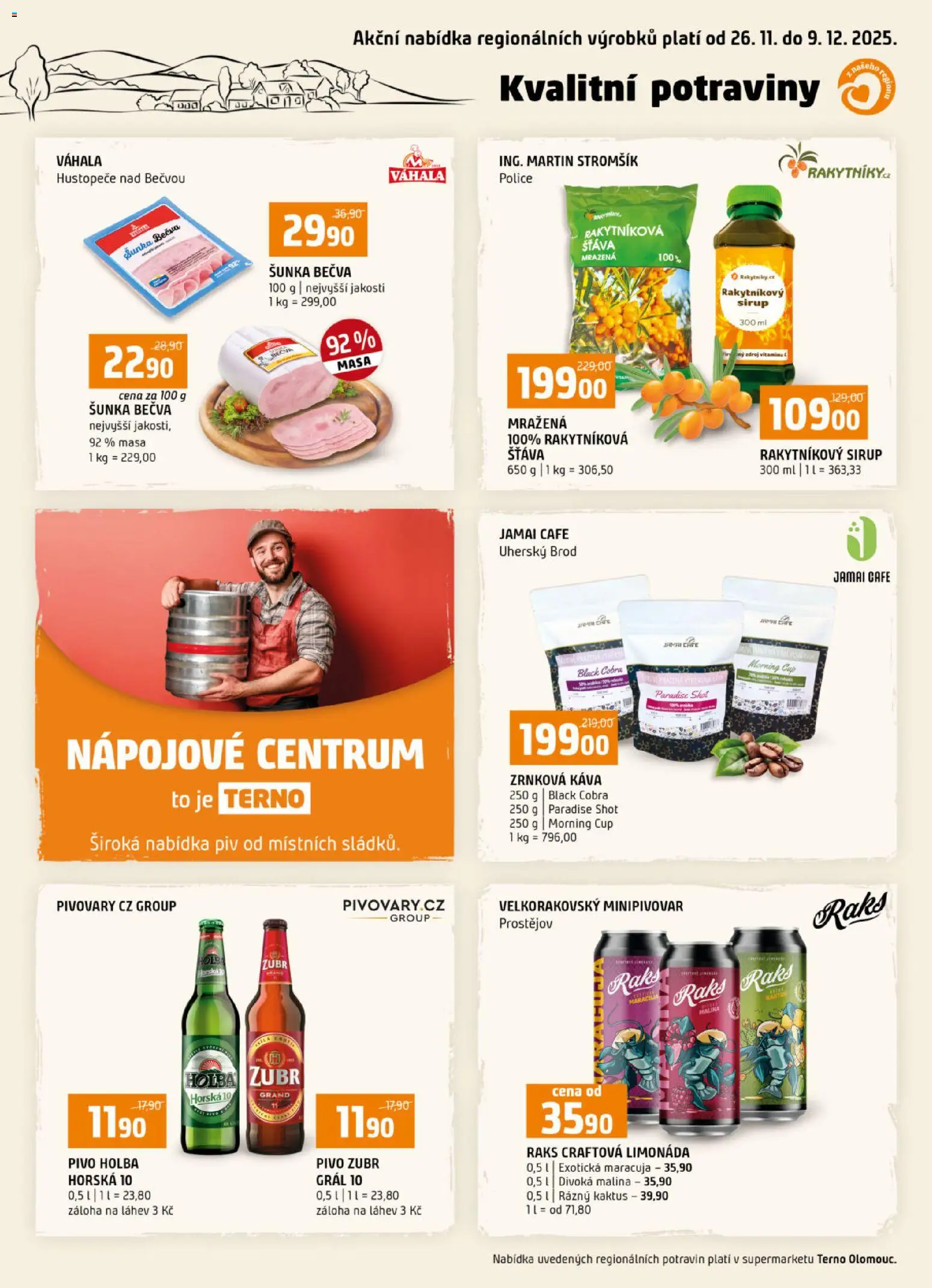 Terno leták - Olomouc od 26.11.2025 | Strana: 16 | Produkty: Maracuja, Pivo, Police, Láhev