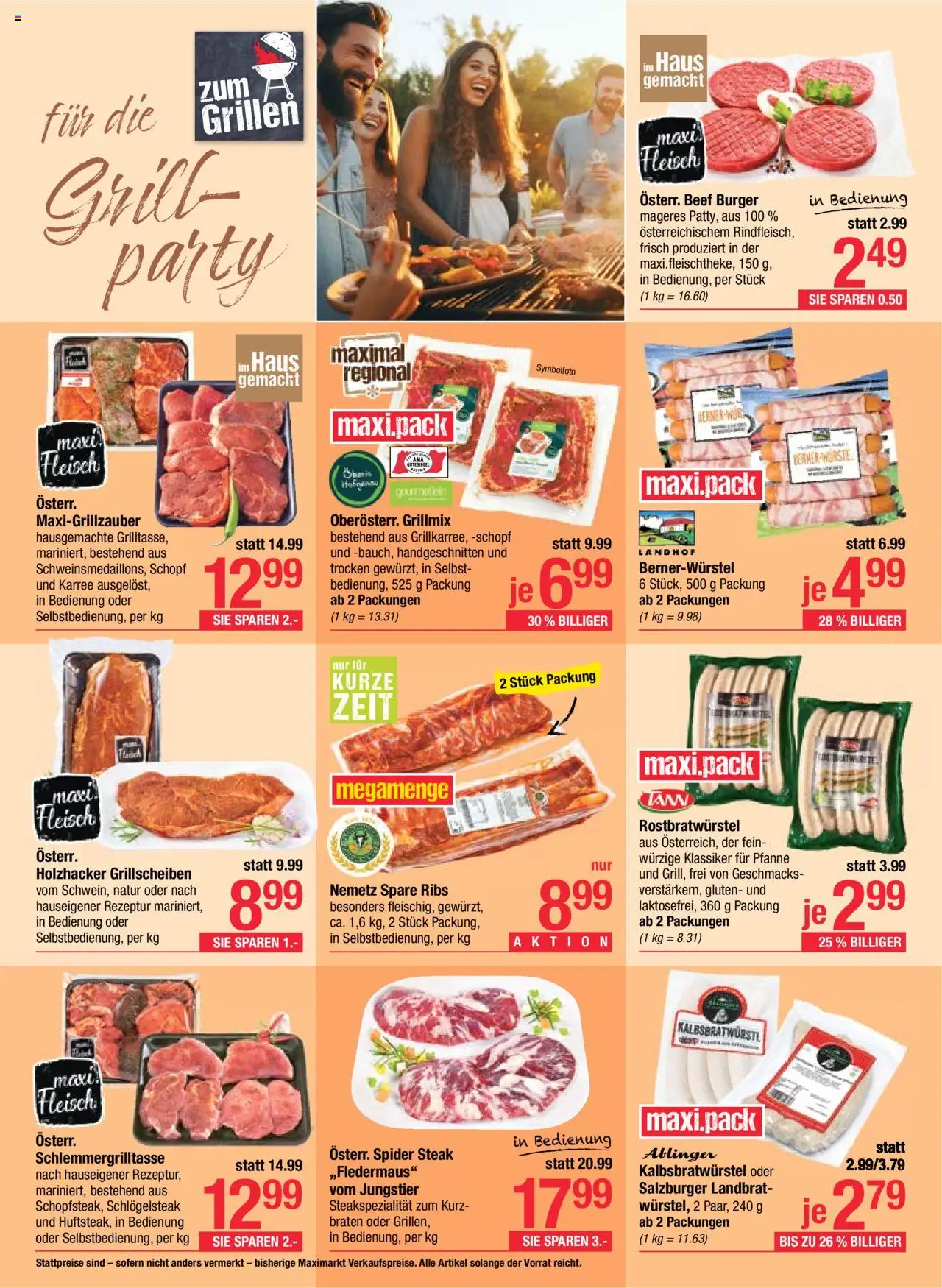 Maximarkt Flugblatt gültig ab 11.08.2025 | Seite: 6 | Produkte: Grill