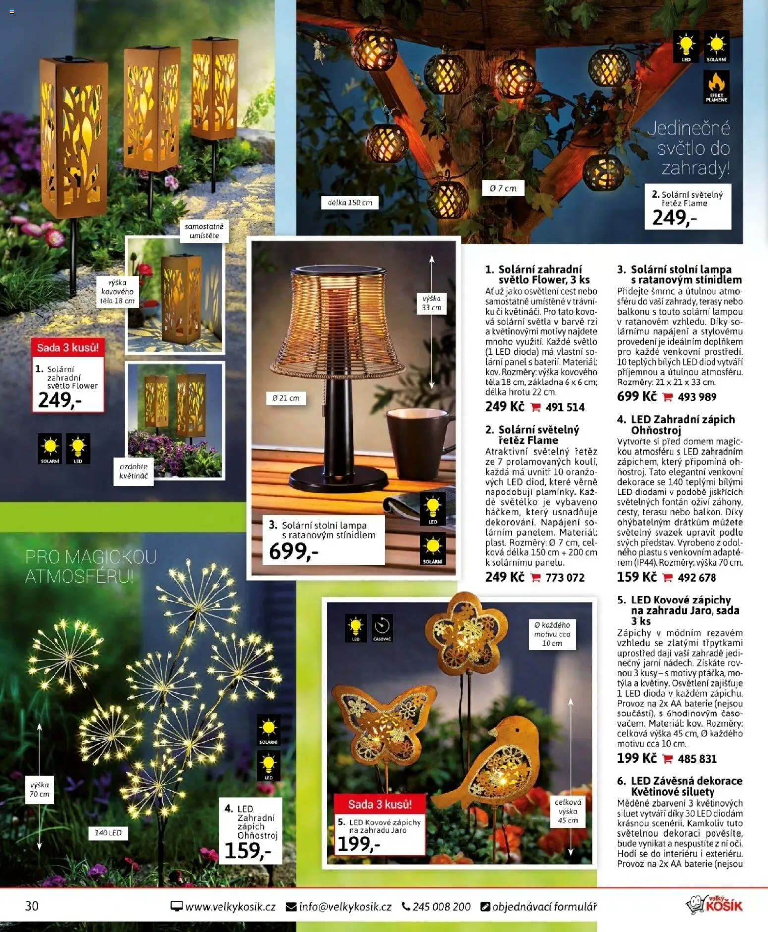 Velký Košík katalog únor 2026 od 01.02.2026 | Strana: 30 | Produkty: Stolní lampa, Časovač, Lampa, Dekorace