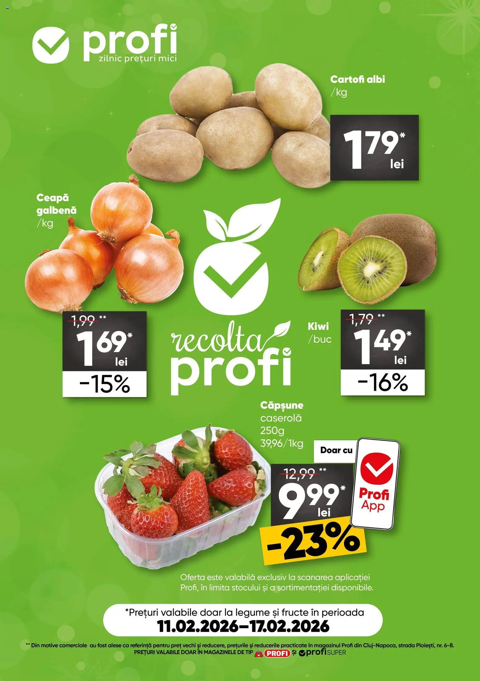 Noul catalog Profi – valabil de la 11.02.2026 | Pagină: 1 | Produse: Cartofi, Ceapă, Legume, Fructe