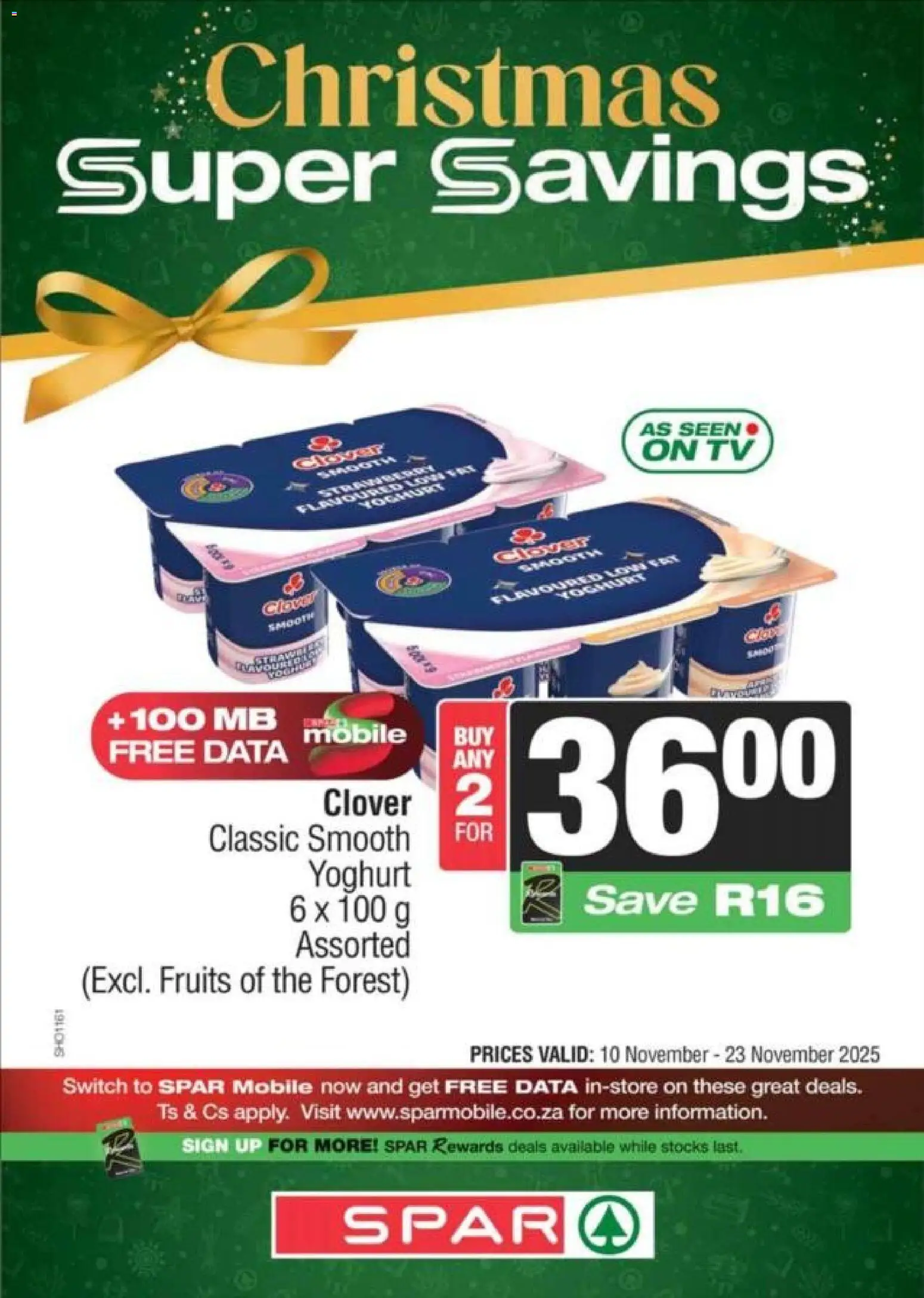 New Spar catalogue – valid from 10.11.2025 | Page: 6 | Products: Data, Yoghurt, TV, Switch