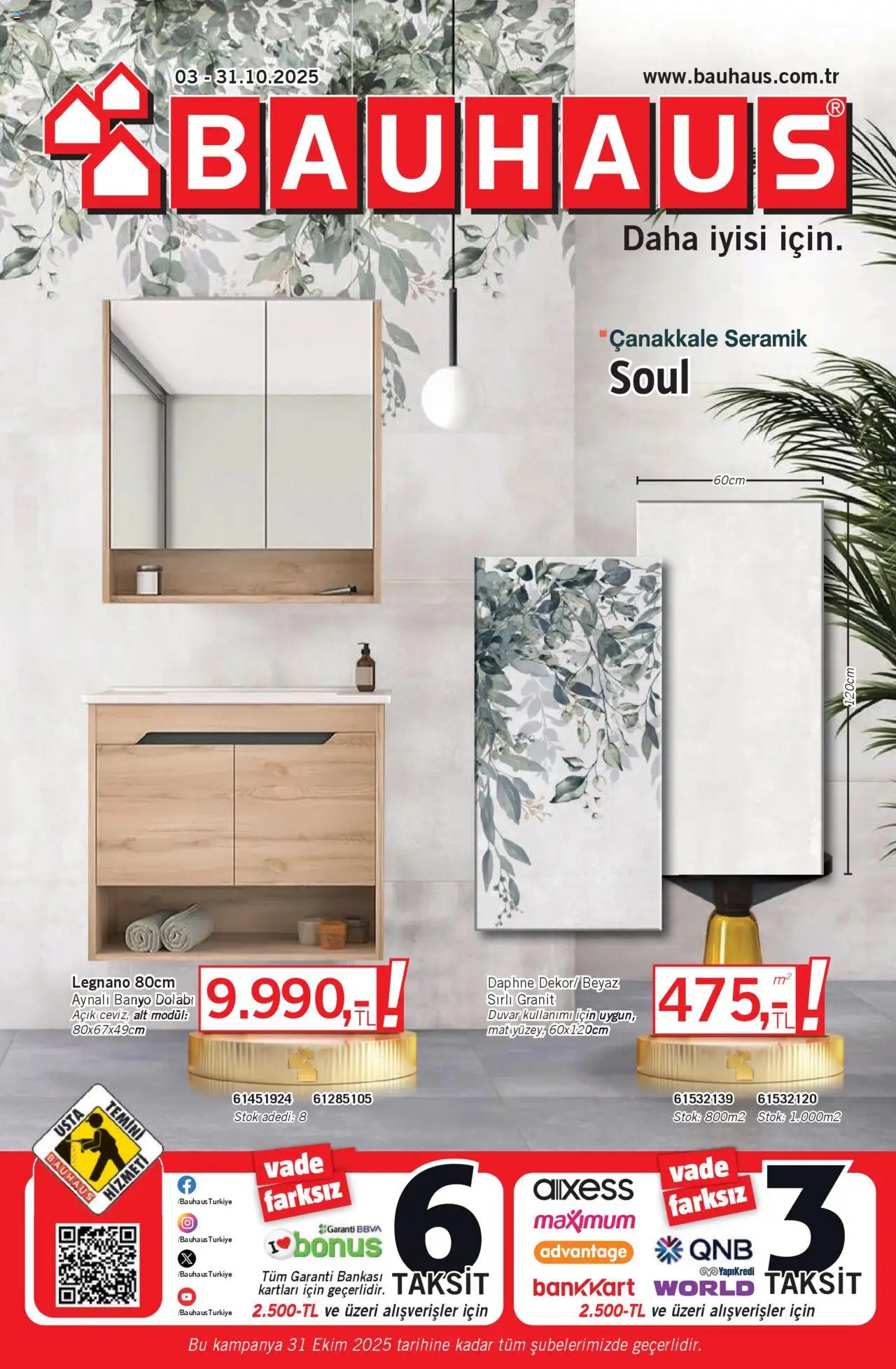 Bauhaus Katalog - 03.10.2025 tarihinden itibaren geçerlidir | Sayfa: 1 | Ürünler: Banyo