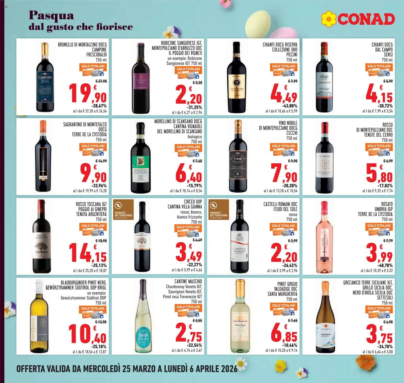 Volantino Conad del 25.03.2026 | Pagina: 20 | Prodotti: Vino