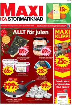 ICA Maxi - Kävlinge - Förhandsvisning av reklamblad från butik ICA Maxi aktuell från 22.12.2025