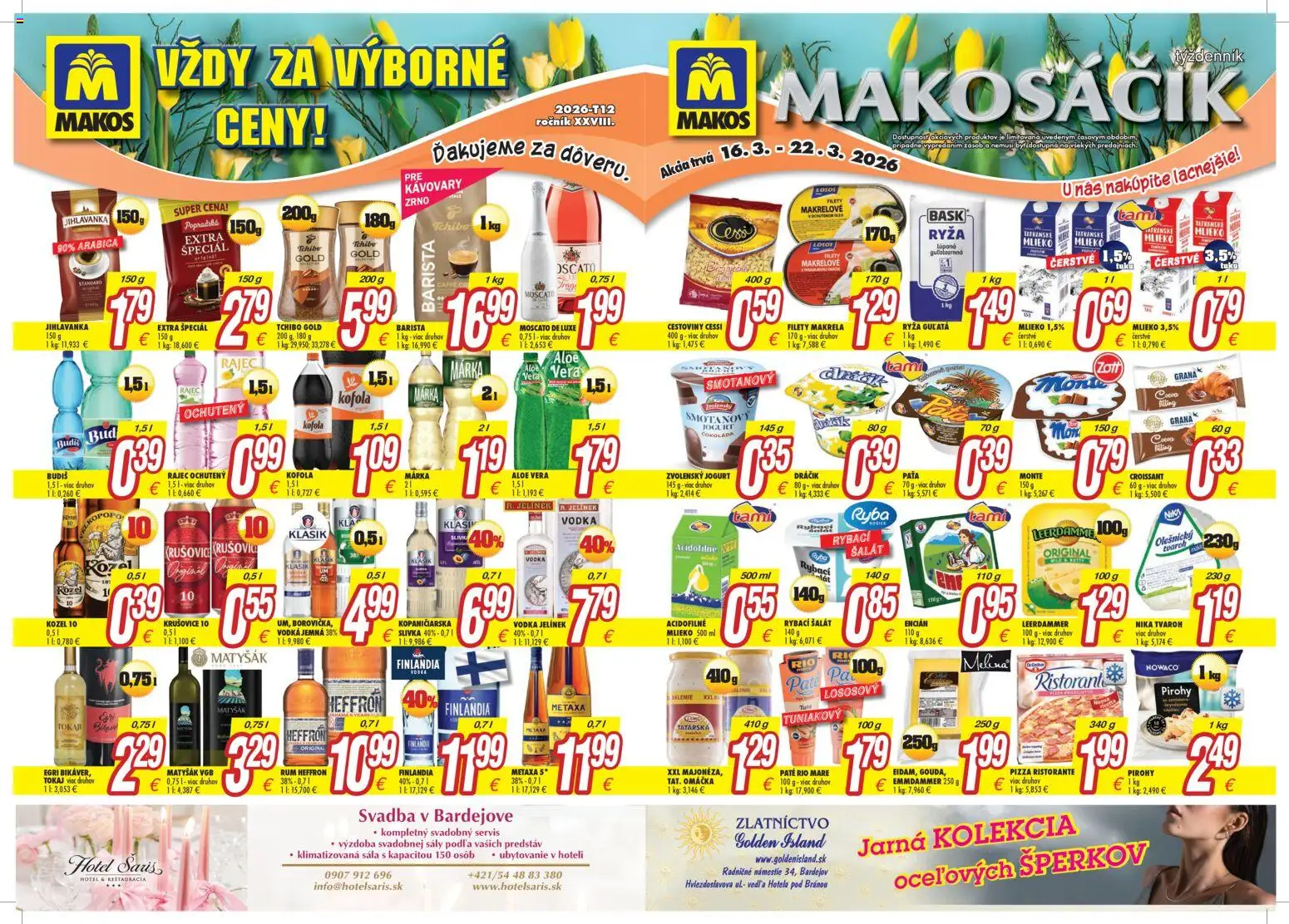 Nové Makos akcie – leták je platný od 16.03.2026 | Strana: 1