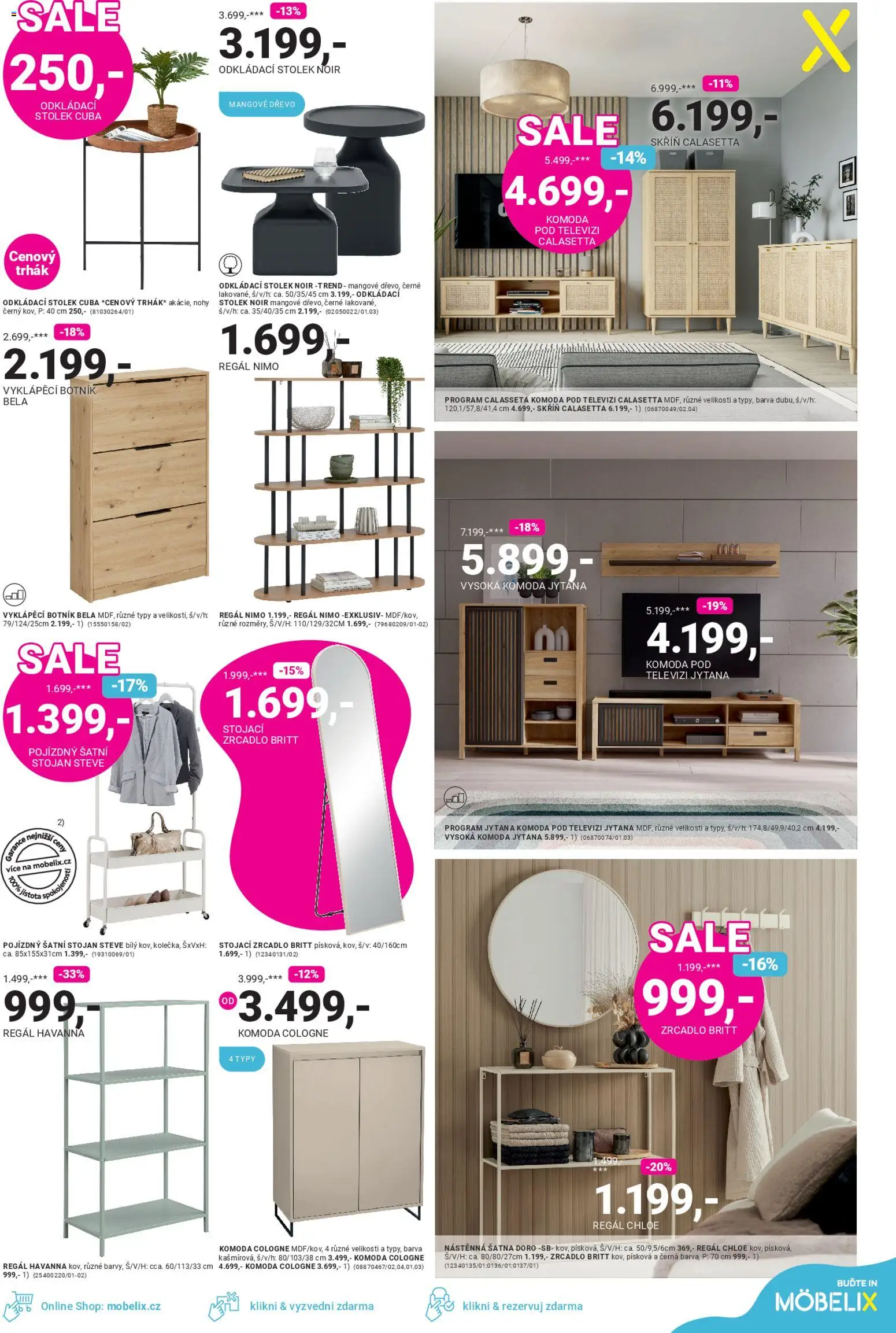 Möbelix leták od 29.12.2025 | Strana: 11 | Produkty: Stolek, Regál, Zrcadlo, Botník