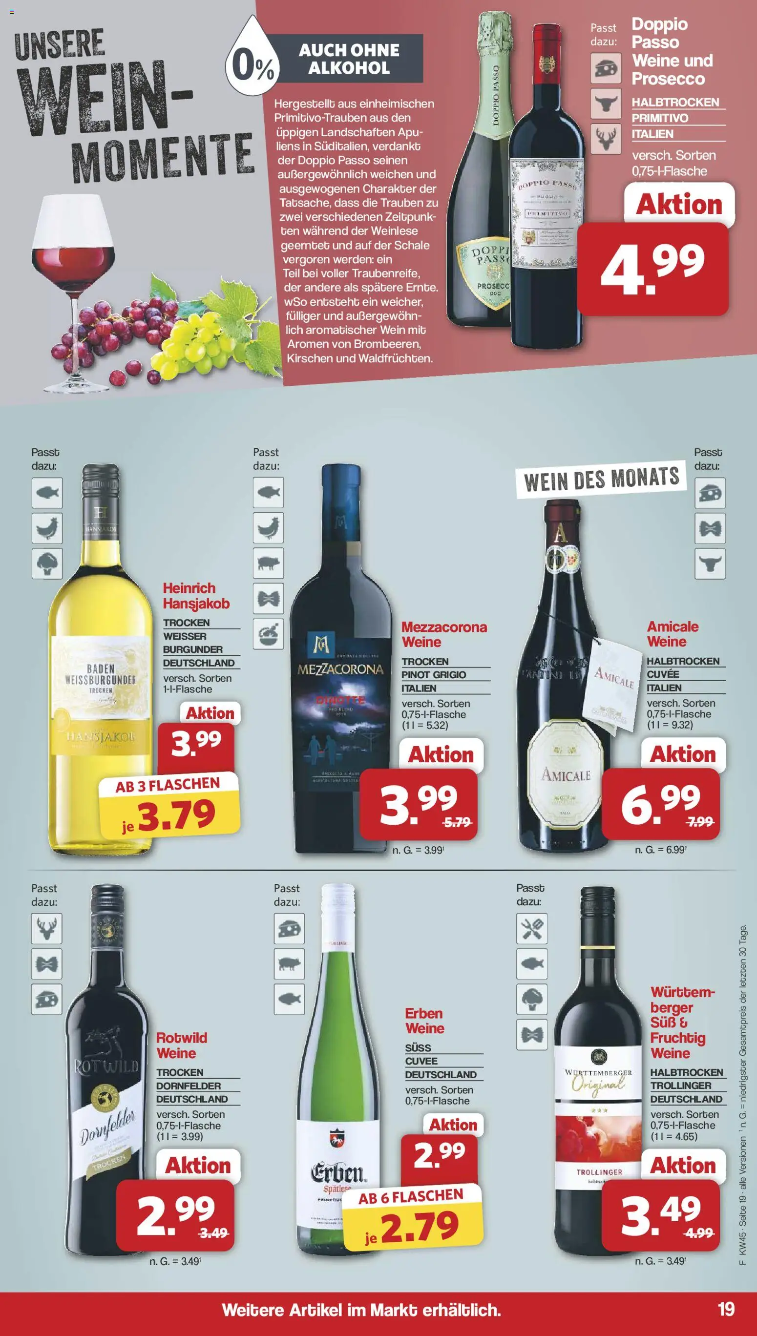 Famila Nordwest - Black Friday – gültig ab 03.11.2025 | Seite: 20 | Produkte: Trauben, Kirschen, Doppio Passo, Wein