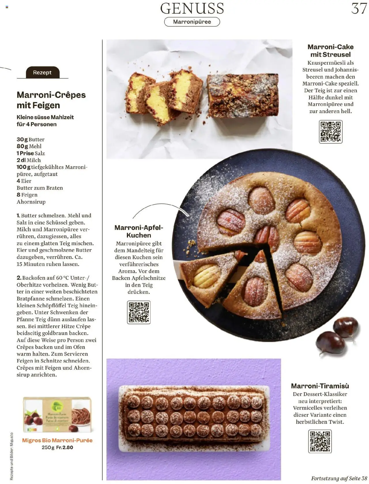 Migros Magazin – gültig ab 22.09.2025 | Seite: 37 | Produkte: Sirup, Butter, Backofen, Ofen