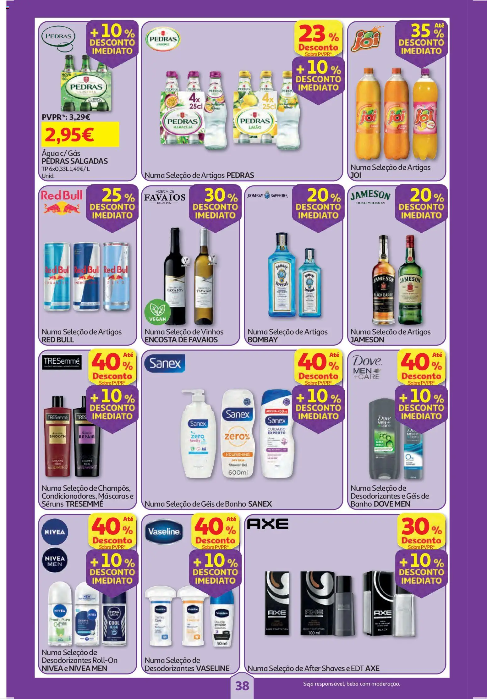 Auchan folheto │ válido de 19.03.2026 | Página: 38 | Produtos: Agua, Banho