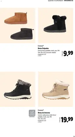 Pré-visualização Botas Felpudas, Exterior/forro/palmilha: têxtil; sola: TPR. Tam. 36 ao 40 consoante modelo. A partir de 1/12 válido de 01.12.2025 | Página: 53