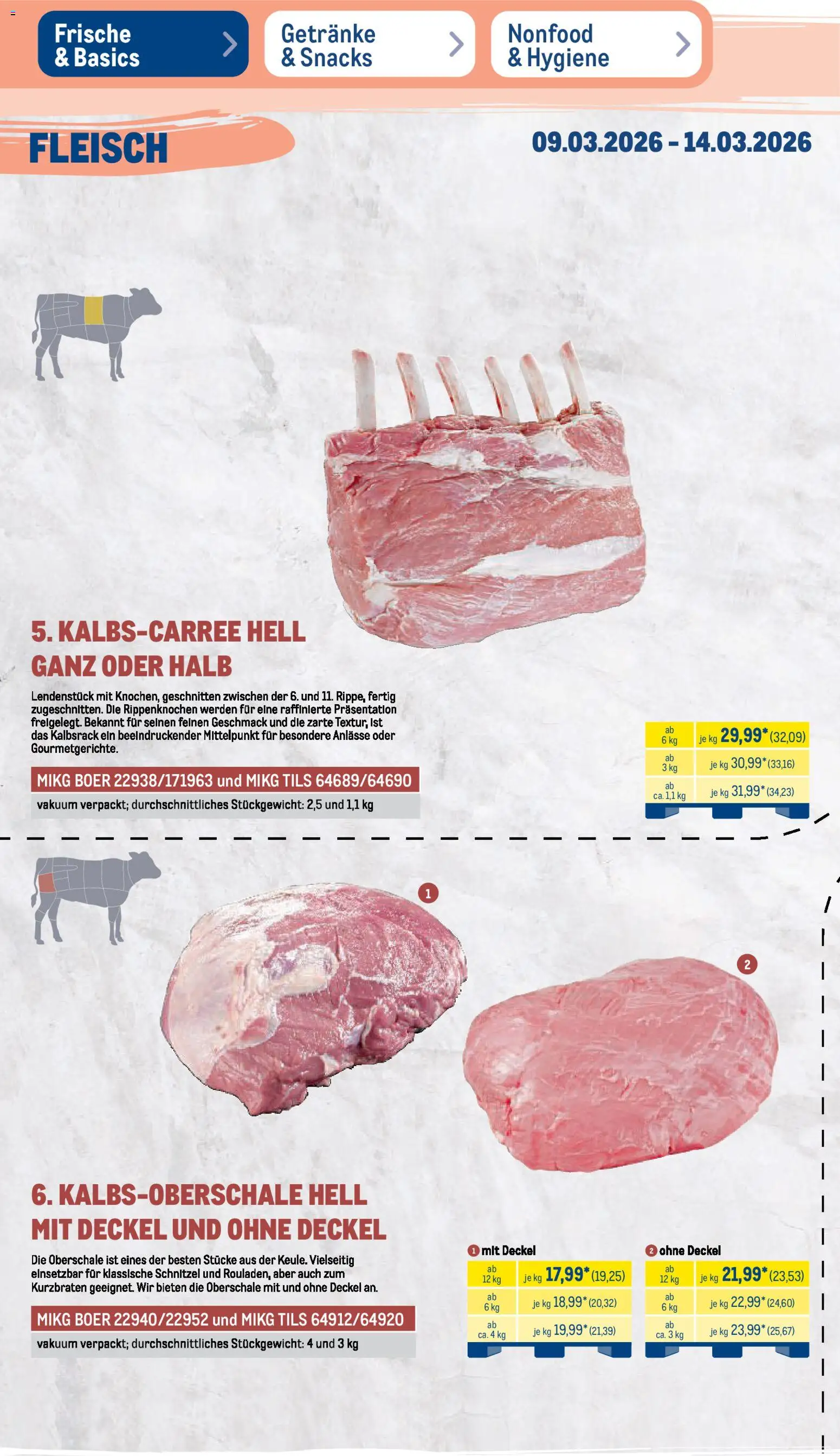 Metro Prospekt 	 – gültig ab 09.03.2026 | Seite: 5 | Produkte: Schnitzel, Fleisch