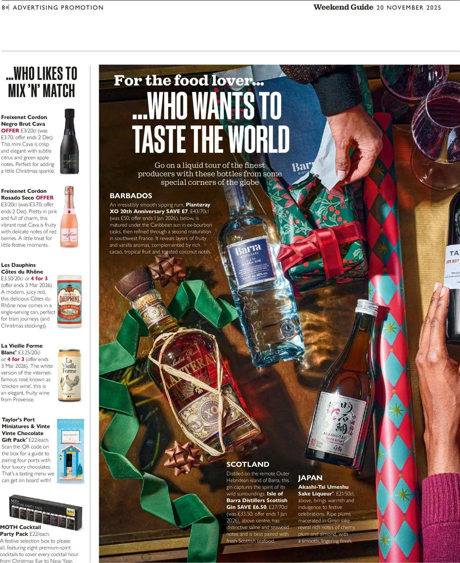 {H1} | Page: 44 | Products: Box, Gin, Plums, Coconut