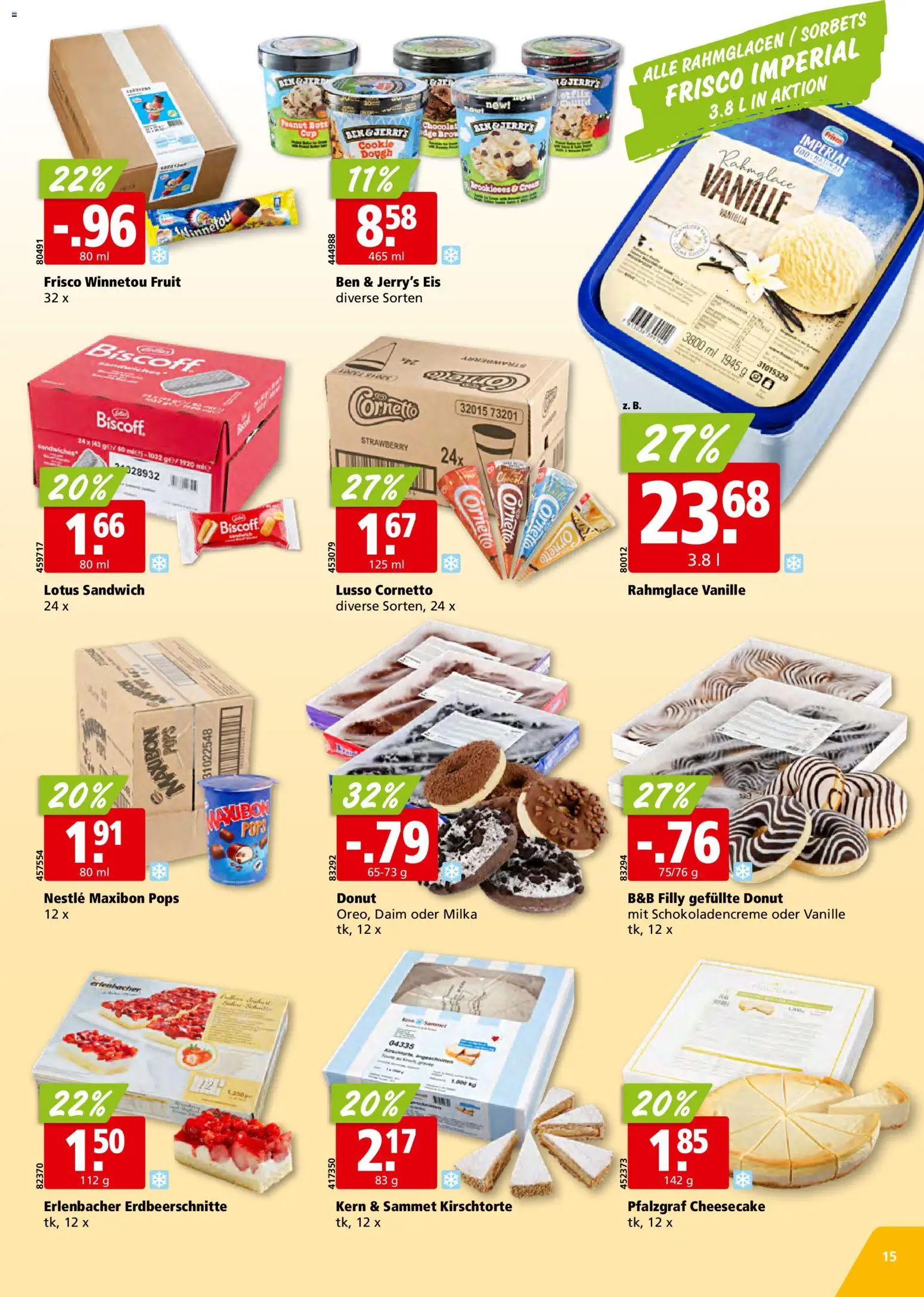 Aligro aktionen – gültig ab 27.05.2026 | Seite: 15 | Produkte: Eis