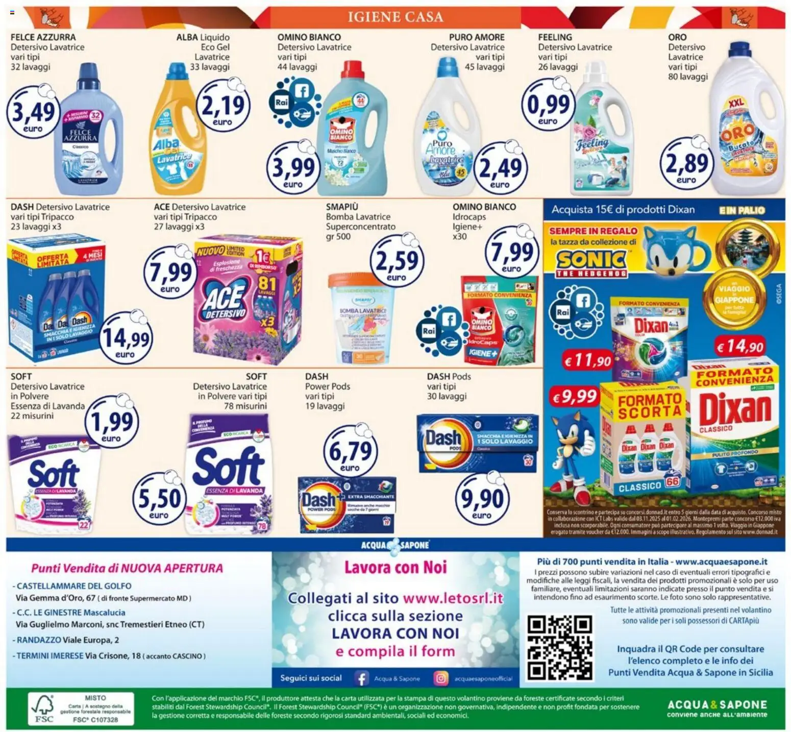 Volantino Acqua e Sapone del 12.01.2026 | Pagina: 20 | Prodotti: Sapone, Lavatrice, Data, The