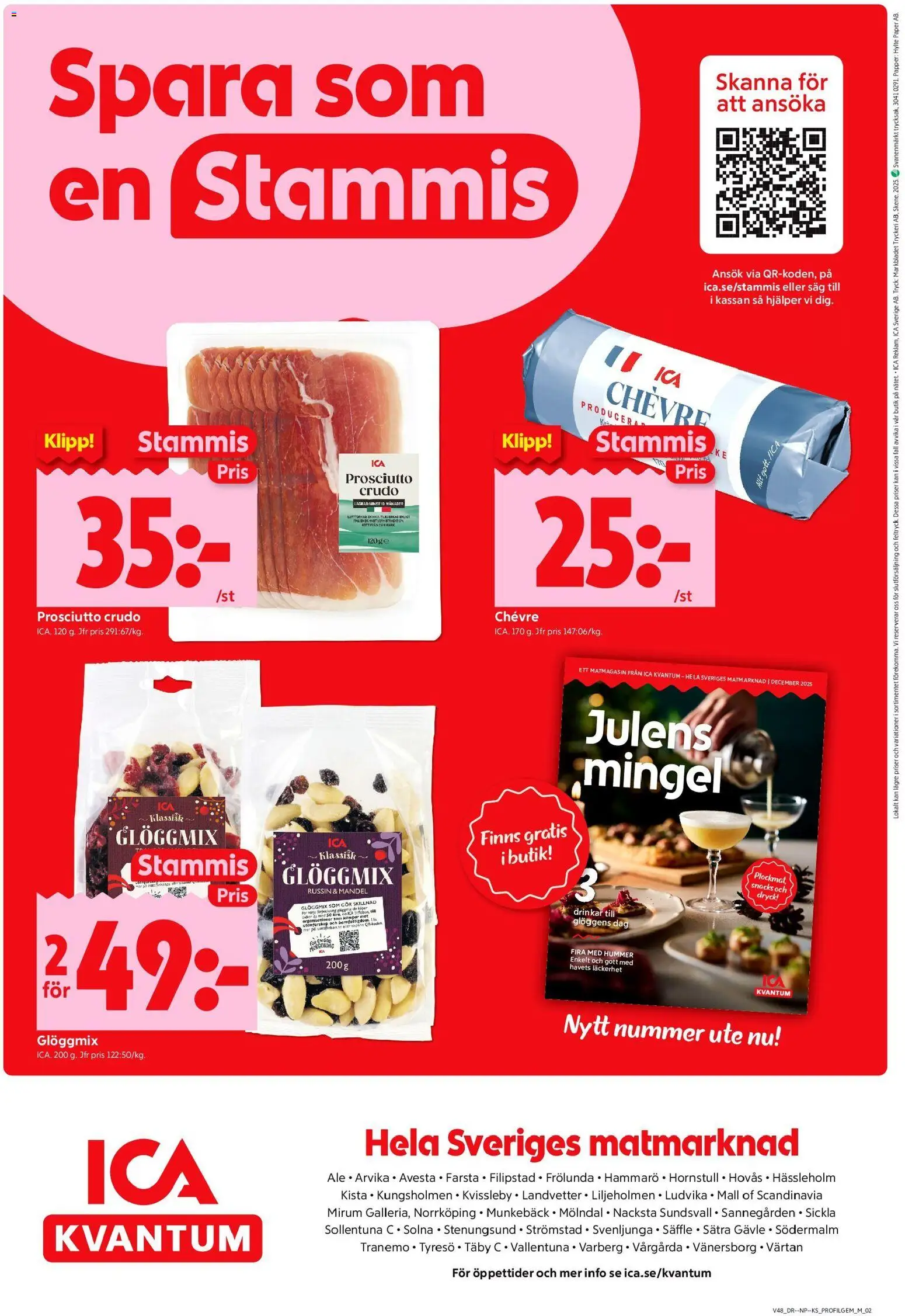 ICA Kvantum reklamblad aktuell från 24.11.2025 | Sida: 10 | Produkter: Såg, Papper