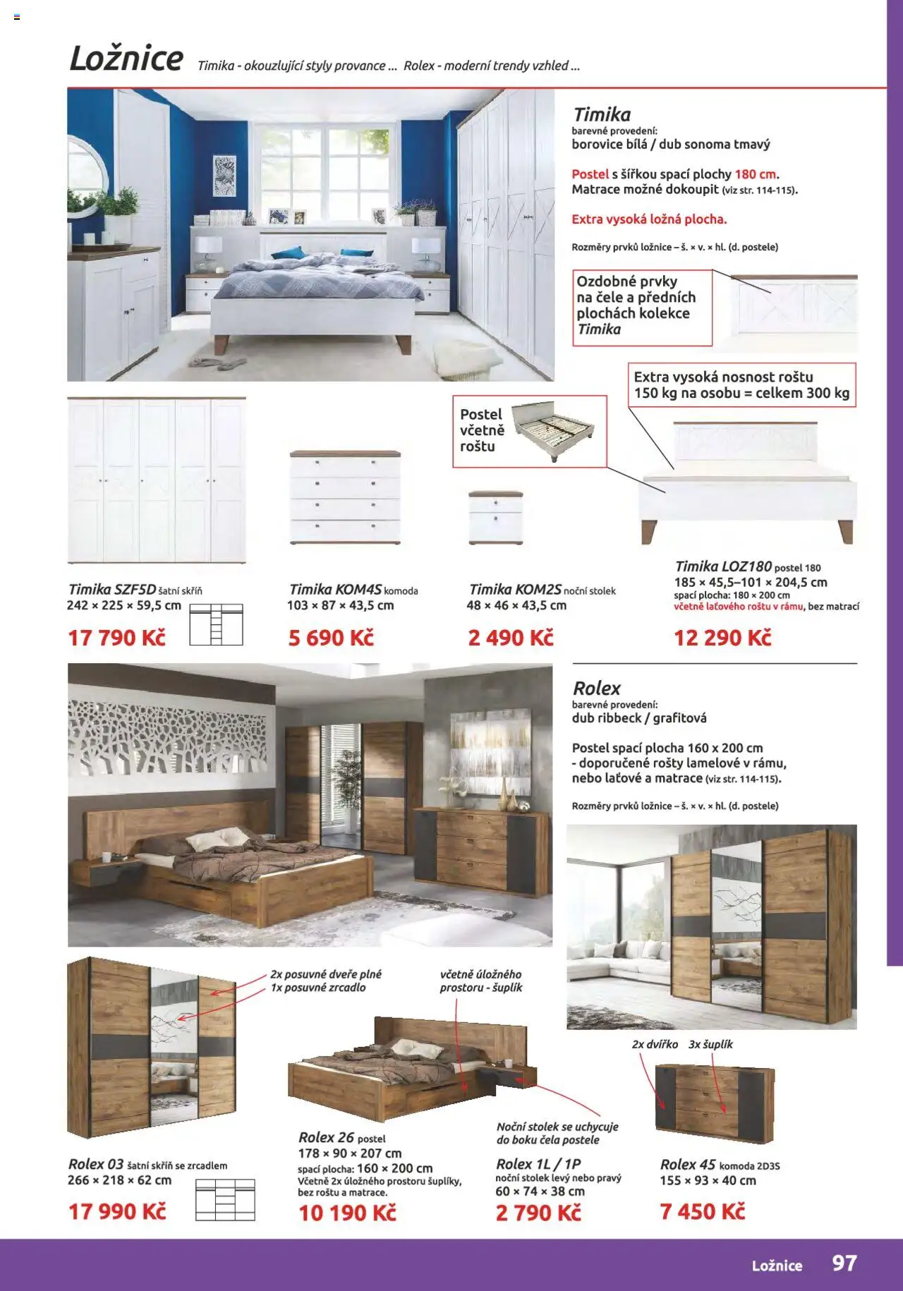 ORFA nábytek katalog 2024-2025 od 15.08.2024 | Strana: 97 | Produkty: Komoda, Noční stolek, Stolek, Zrcadlo