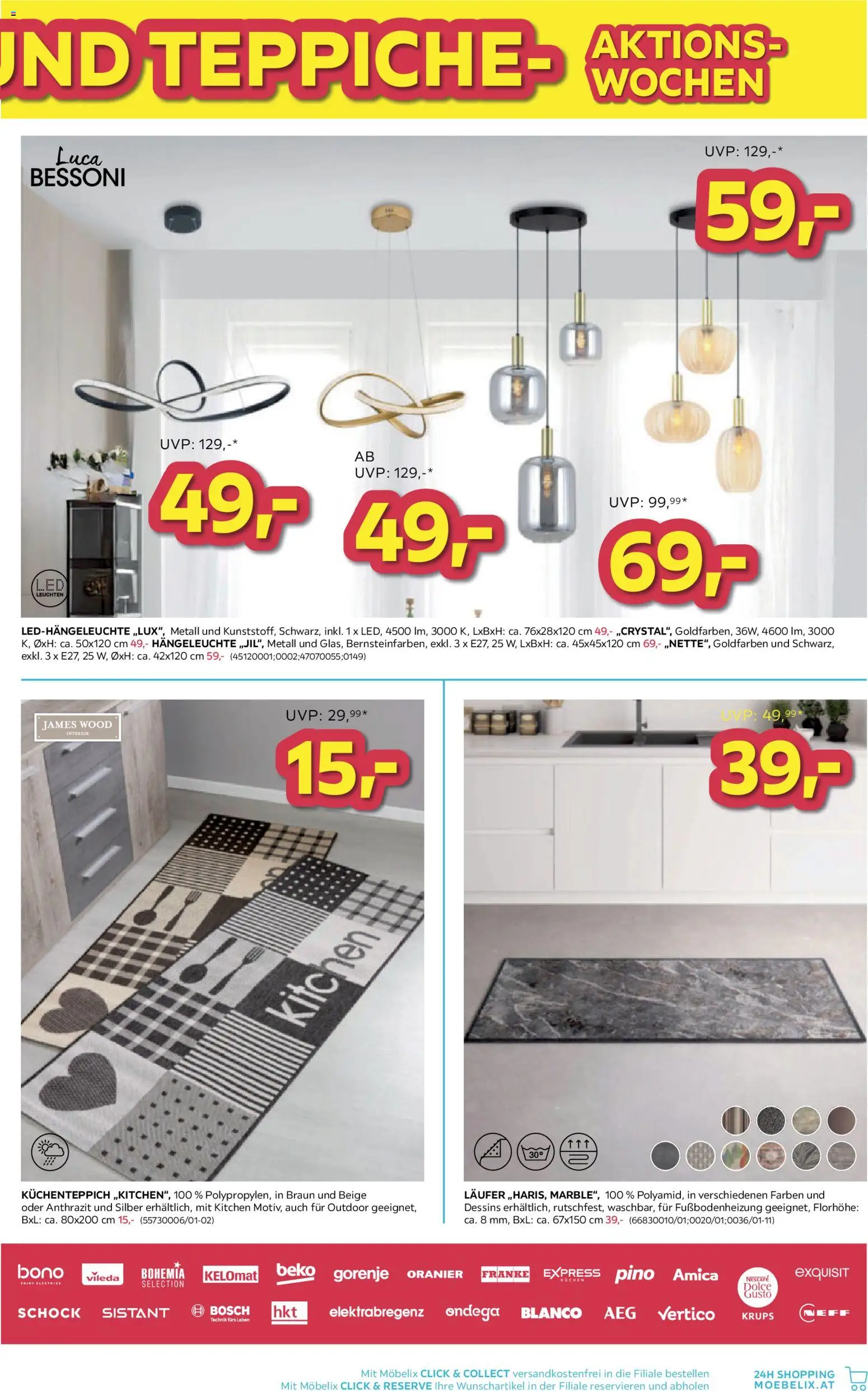 Möbelix Leuchten und Teppiche - Aktionswochen gültig ab 06.04.2026 | Seite: 7