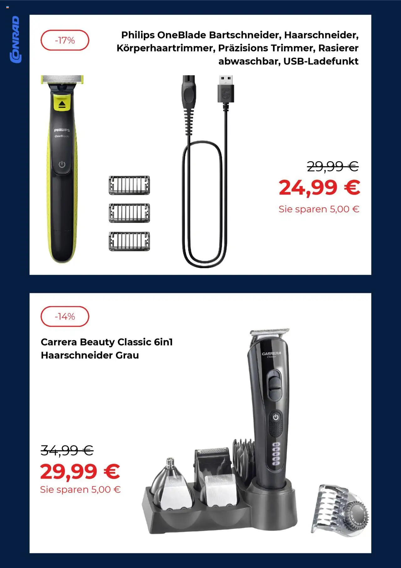 Conrad Prospekt 	 - gültig ab dem 05.08.2025 | Seite: 5 | Produkte: Philips, Rasierer