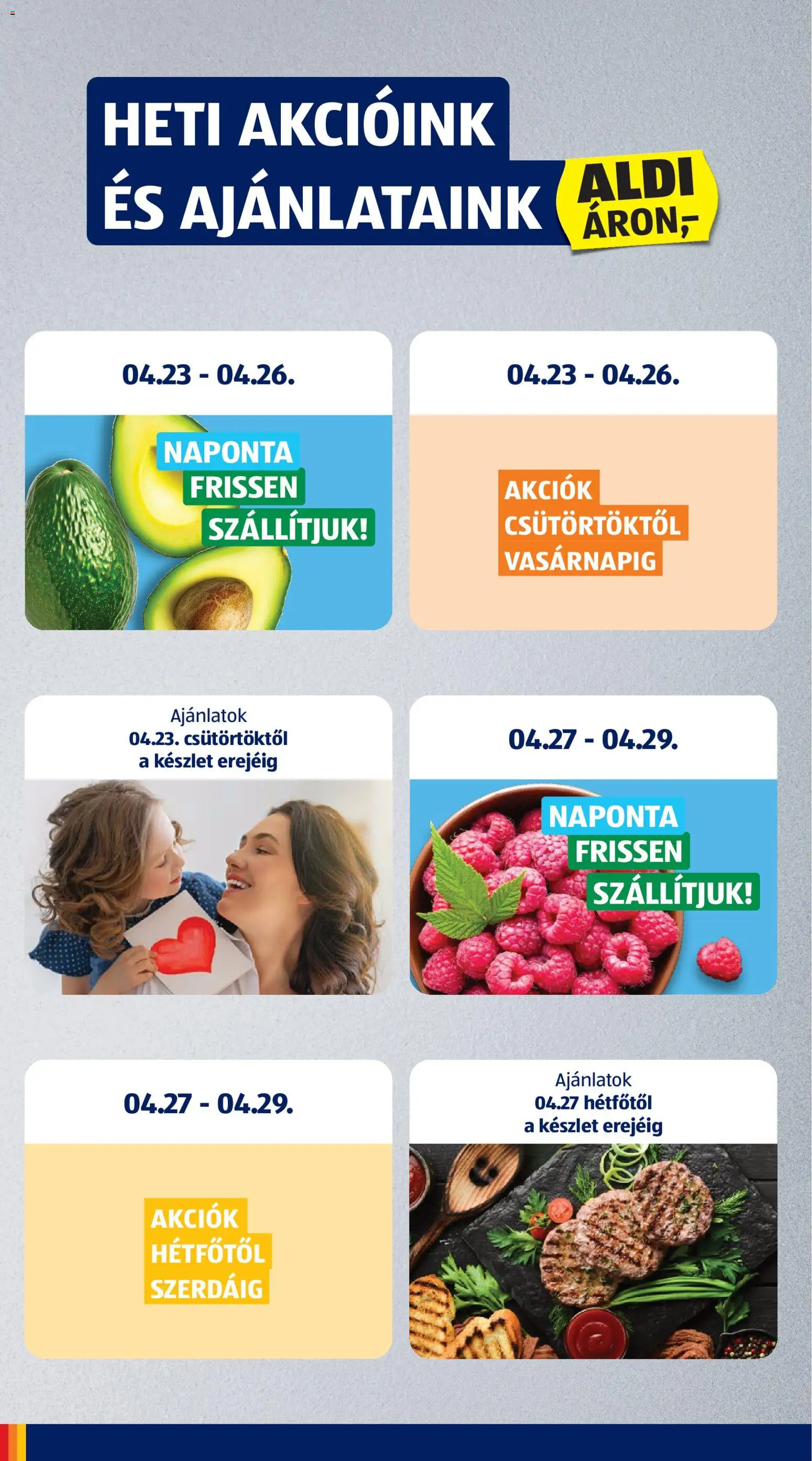 Aldi akciós újság ⚡ 2026.04.23.-tól/től ⚡ Szórólap | Magyarország