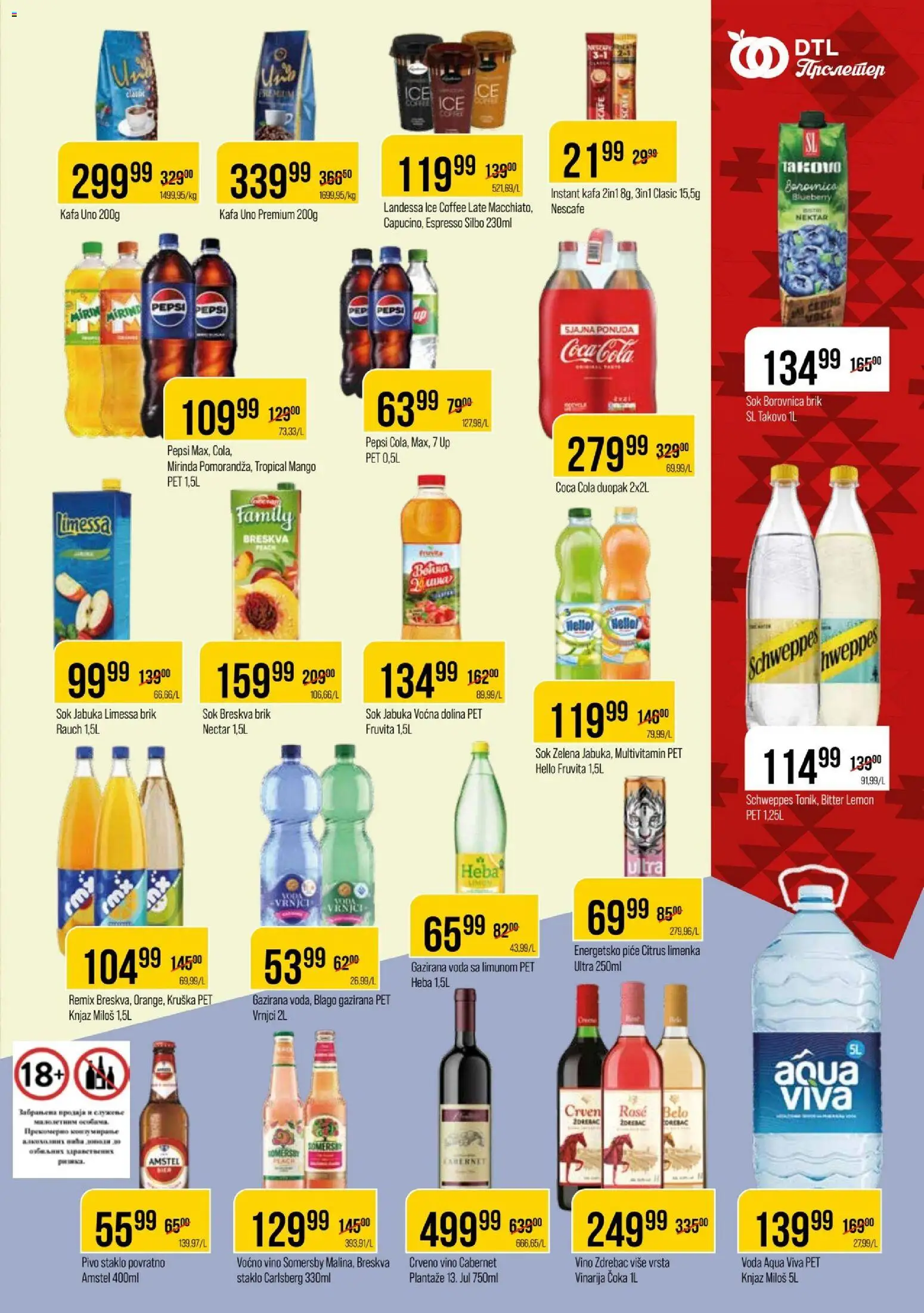 Metalac Proleter katalog - važi od 22.04.2026 | Strana: 9 | Proizvode: Fruvita, Somersby, Carlsberg, Pepsi