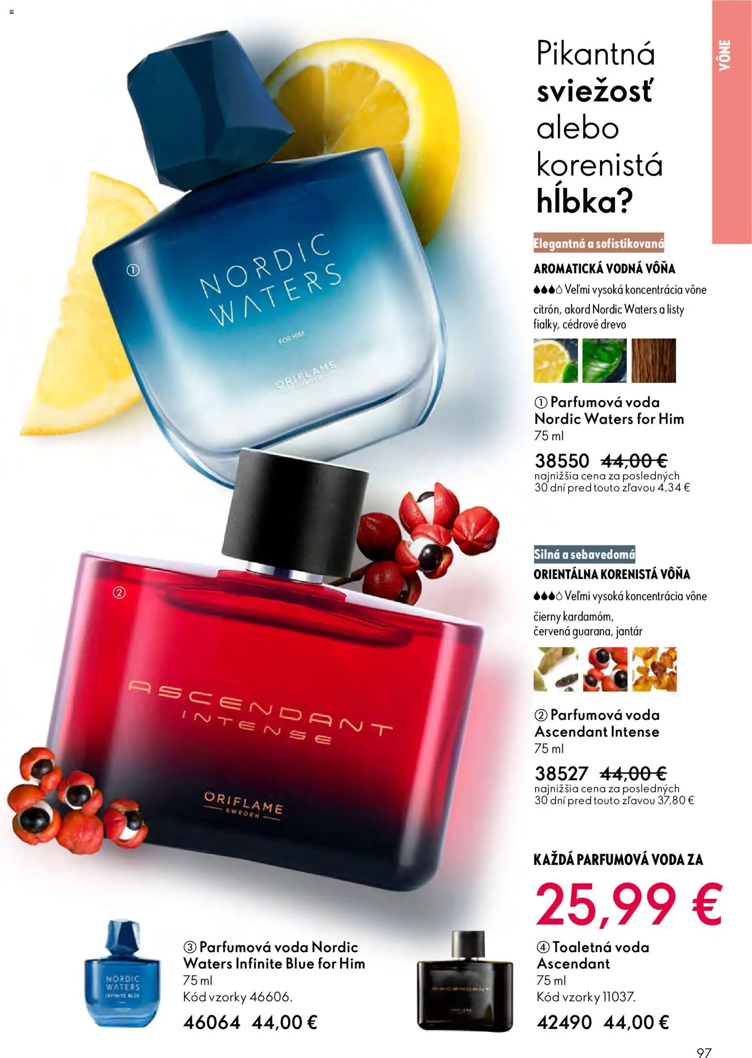 Nové Oriflame akcie – leták je platný od 11.02.2026 | Strana: 97 | Produkty: Toaletná voda, Voda