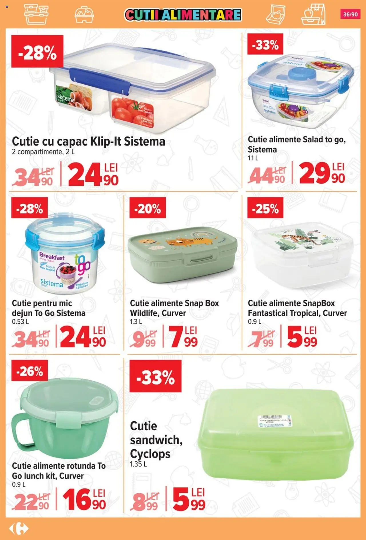 Carrefour catalog - Începe școala – valabil de la 13.08.2025 | Pagină: 37 | Produse: Cutie alimente, Cutie