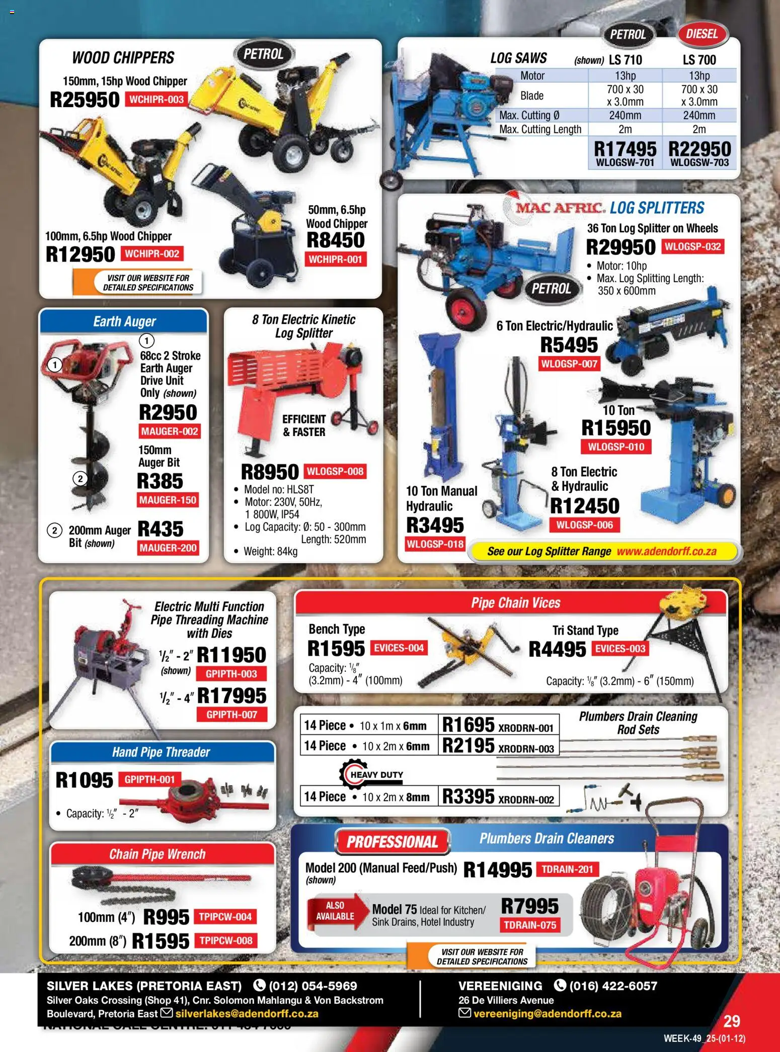 New Adendorff catalogue – valid from 01.12.2025 | Page: 31 | Products: Wrench, Pipe, Sink