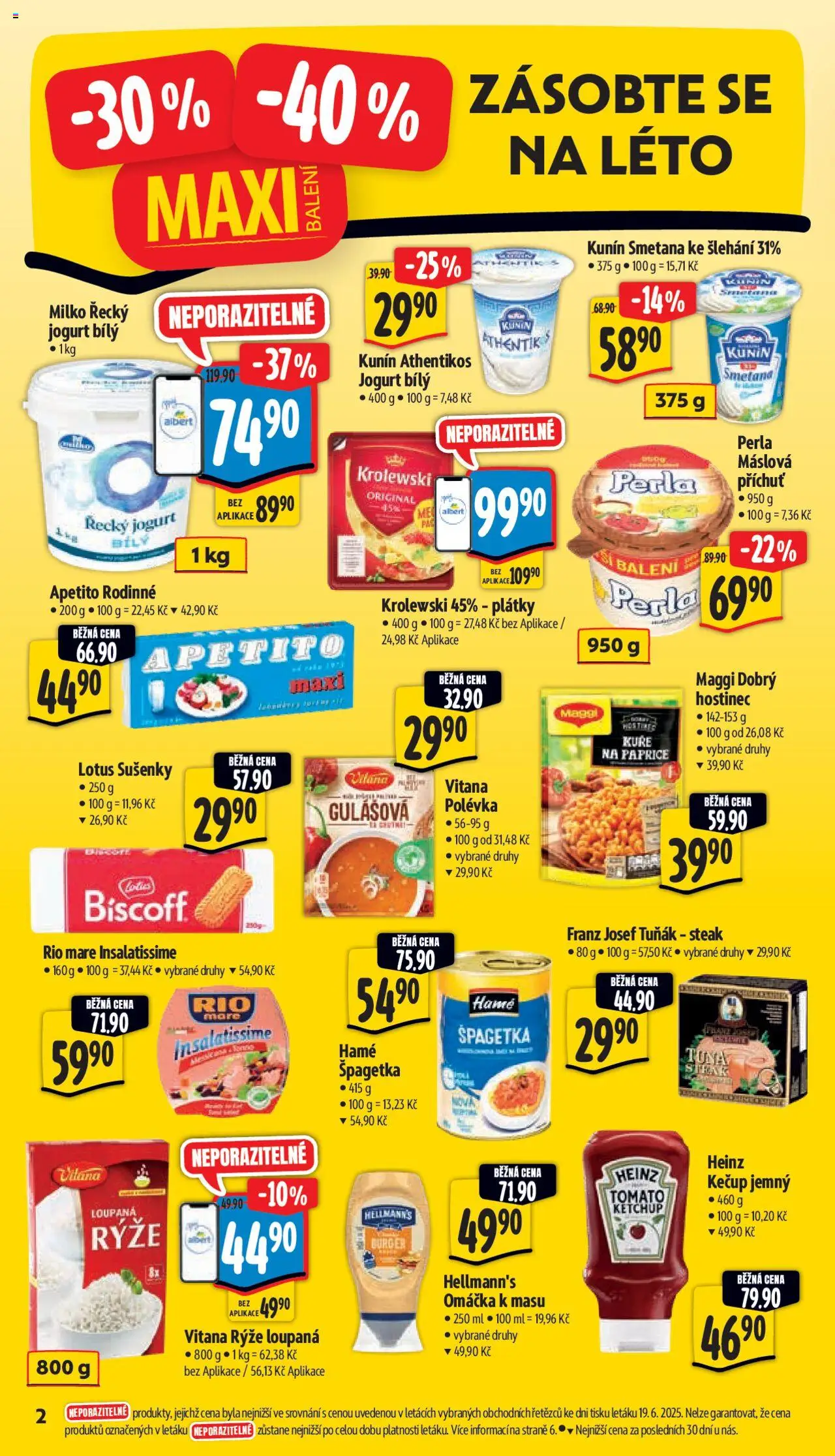 Albert leták - Supermarket od 25.06.2025 | Strana: 7 | Produkty: Řecký jogurt, Jogurt, Kečup, Lotus