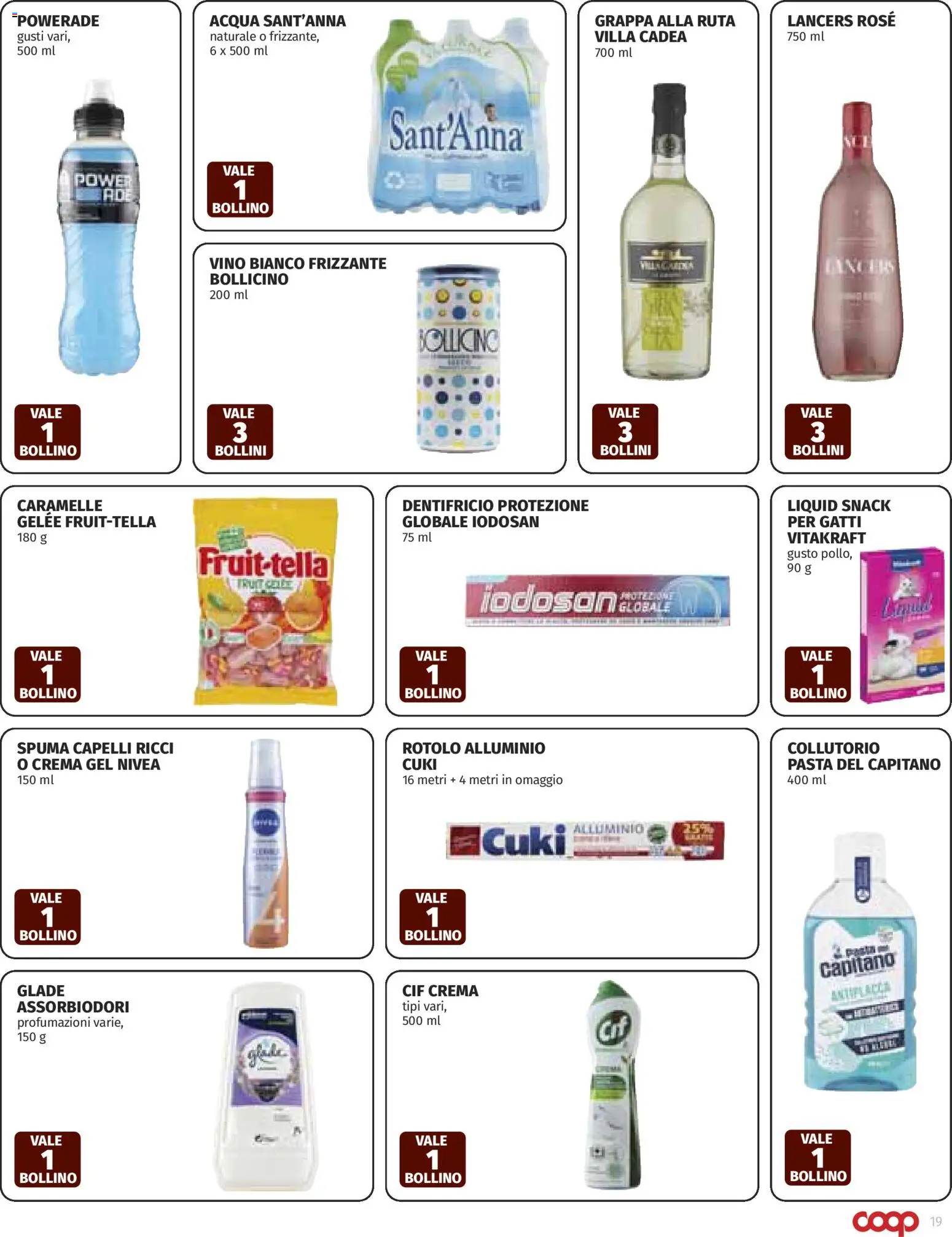 Volantino COOP del 05.03.2026 | Pagina: 19 | Prodotti: Caramelle, Vino, Pasta, Grappa