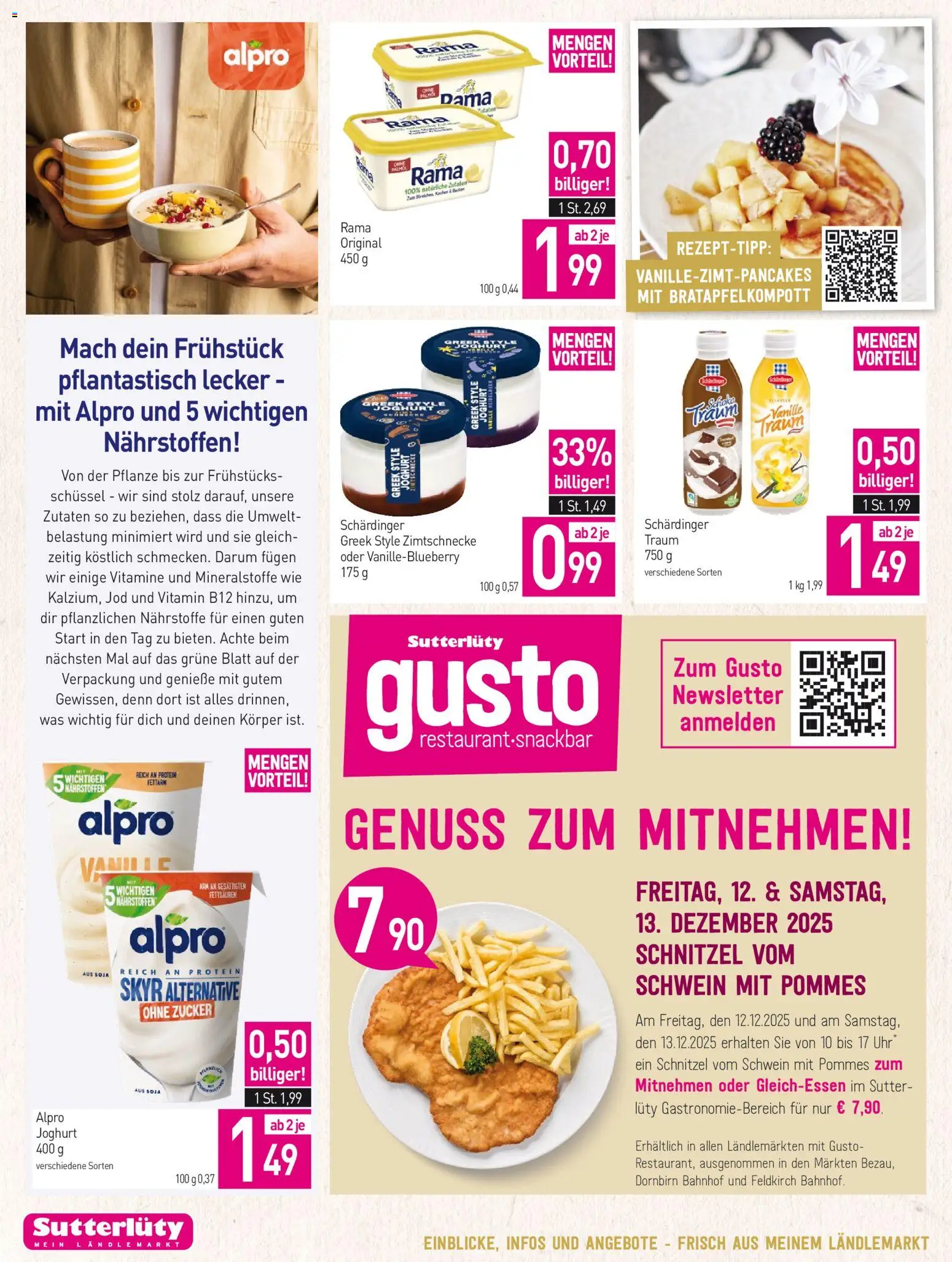 Sutterlüty Flugblatt gültig ab 11.12.2025 | Seite: 10 | Produkte: Zucker, Uhr, Joghurt