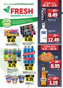 Fresh Stredné a západné Slovensko - náhľad platný od 28.08.2025