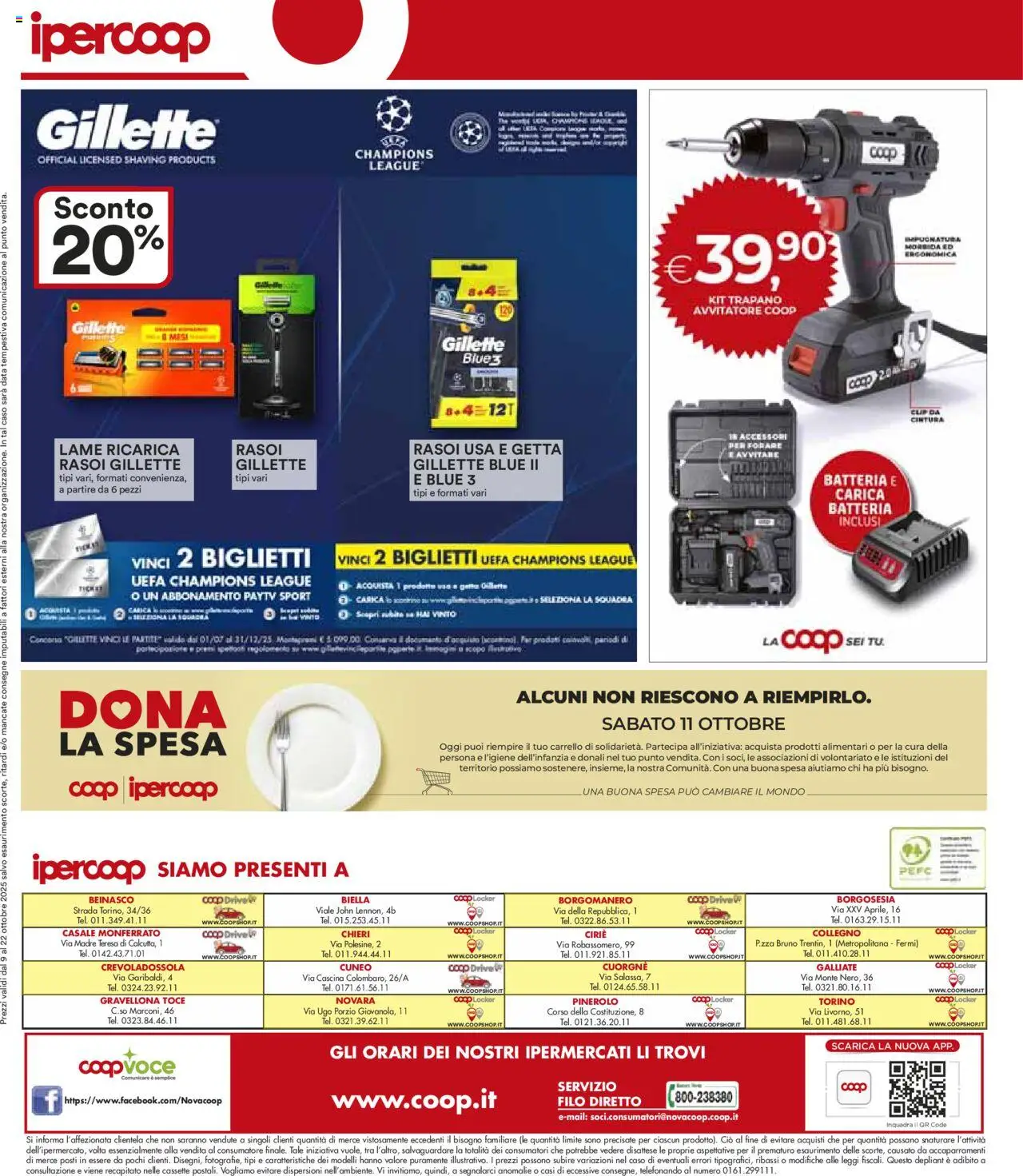Volantino Ipercoop del 09.10.2025 | Pagina: 41 | Prodotti: Carrello, Data, Trapano, Batteria
