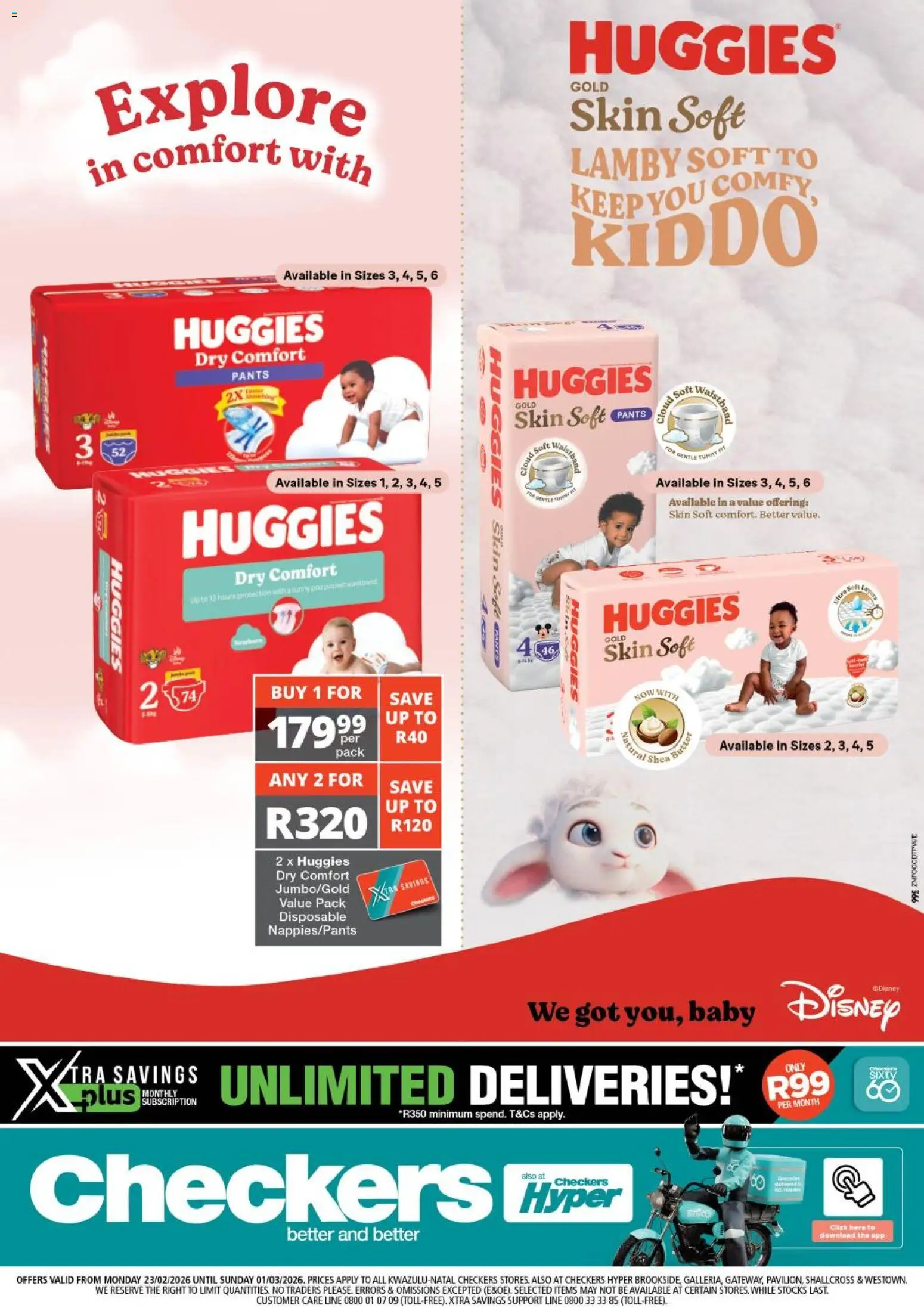 New Checkers catalogue – valid from 23.02.2026 | Page: 1 | Products: Pants, Butter