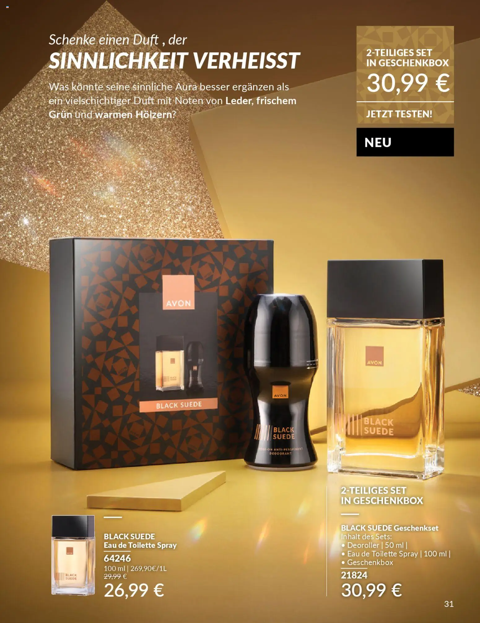 AVON Katalog Dezember 2025 – gültig ab 01.12.2025 | Seite: 33 | Produkte: Toilette, Duft, Eau de Toilette, Deodorant