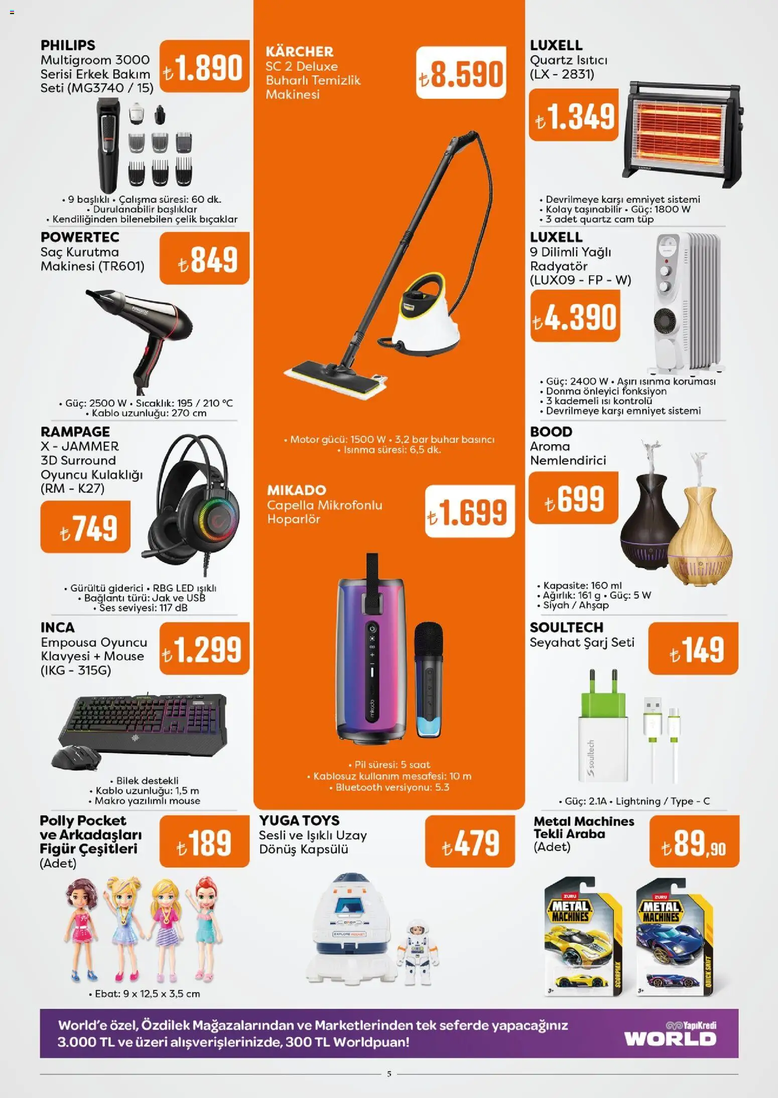 Özdilek Katalog - 02.01.2026 tarihinden itibaren geçerlidir | Sayfa: 5 | Ürünler: Pil, Kablo, USB, Ağırlık