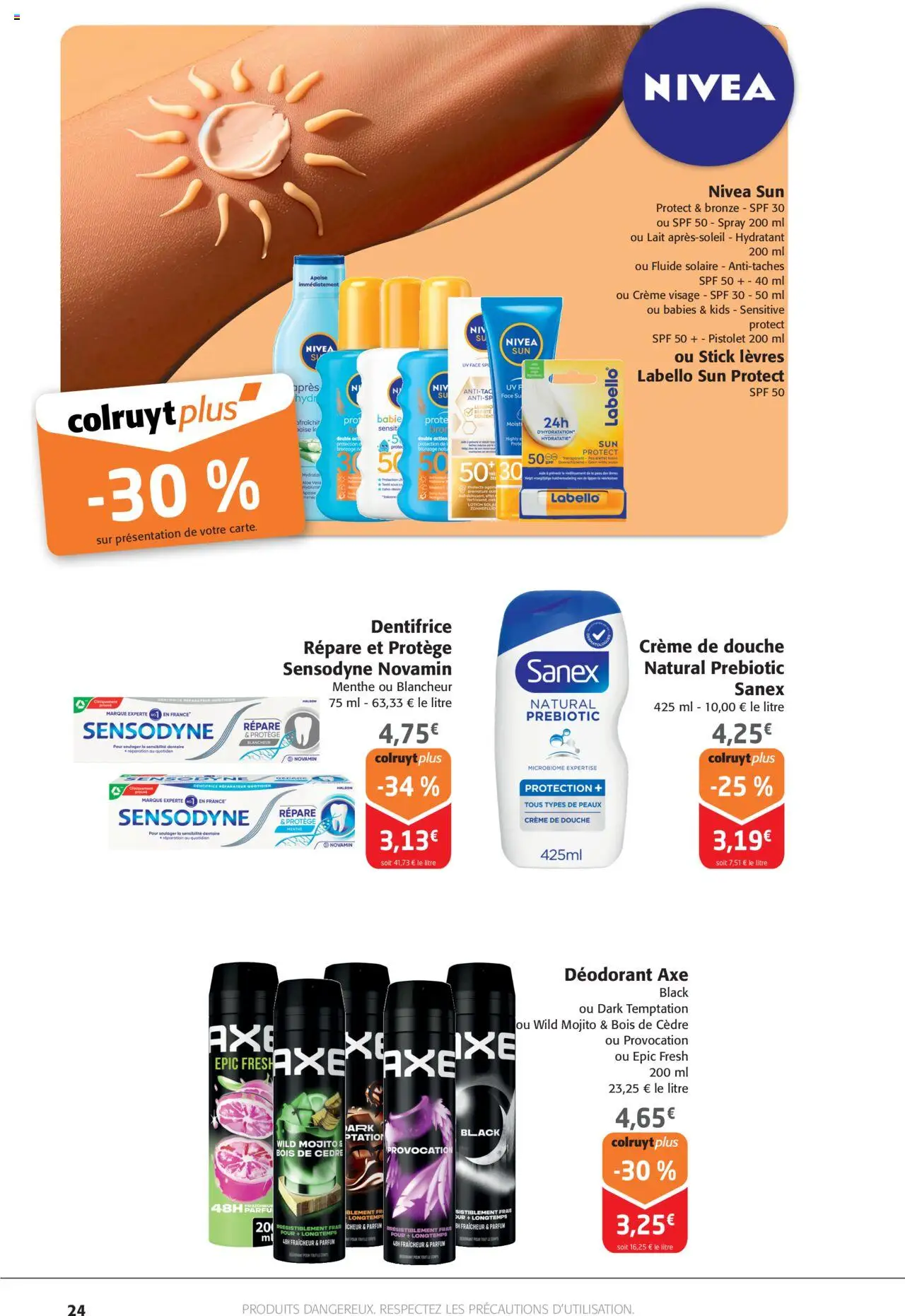  | Page: 24 | Produits: Parfum, Dentifrice, Lait, Crème
