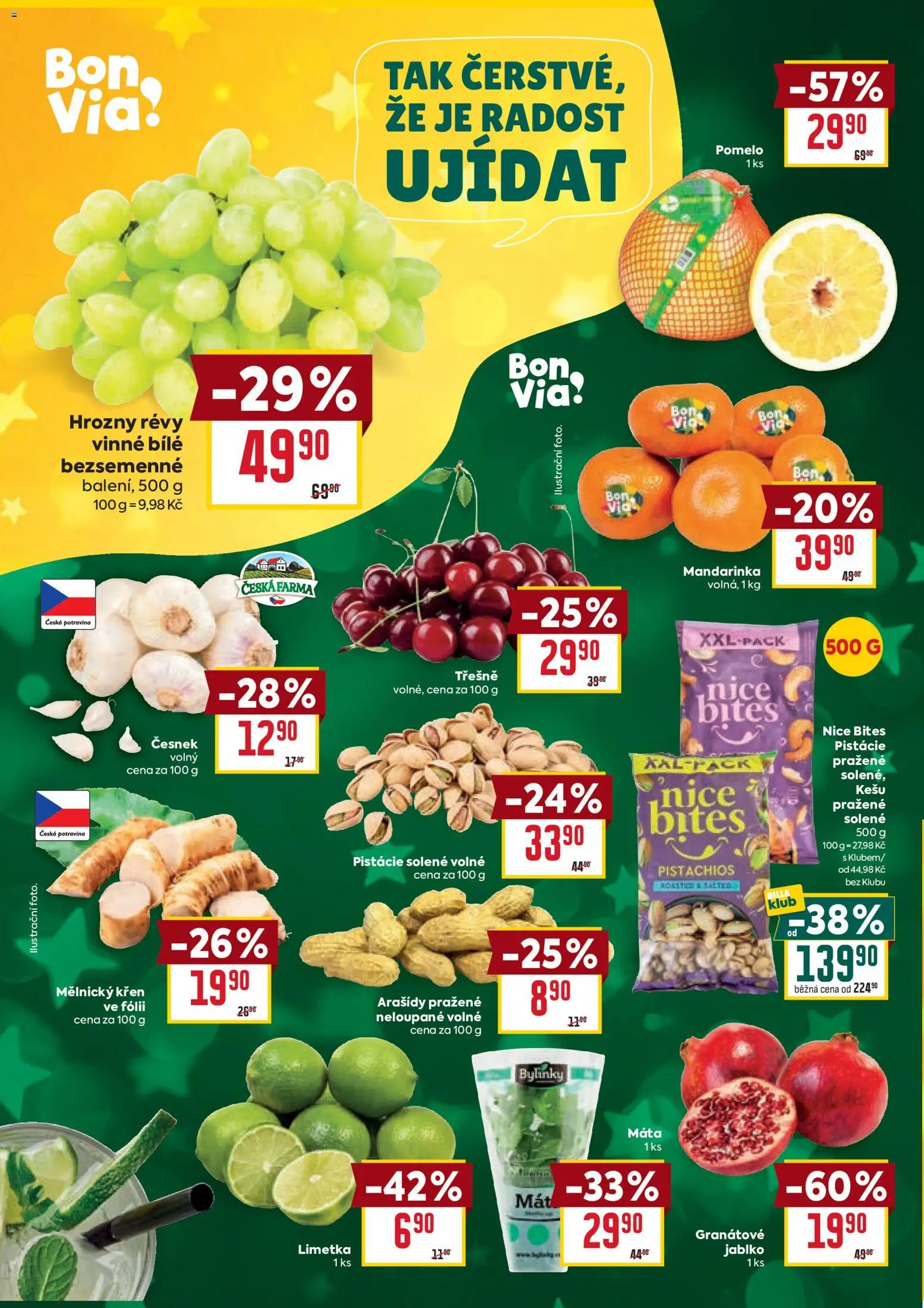 Billa Velký leták od 27.12.2025 | Strana: 4 | Produkty: Kešu, Křen, Pistácie, Arašídy